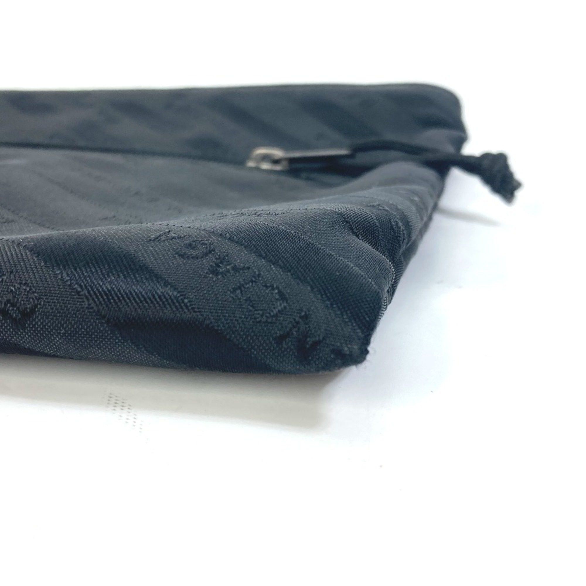 Balenciaga Balenciaga 459745 logo bag pouch Clutch bag Black Size ONE SIZE - 7 Thumbnail