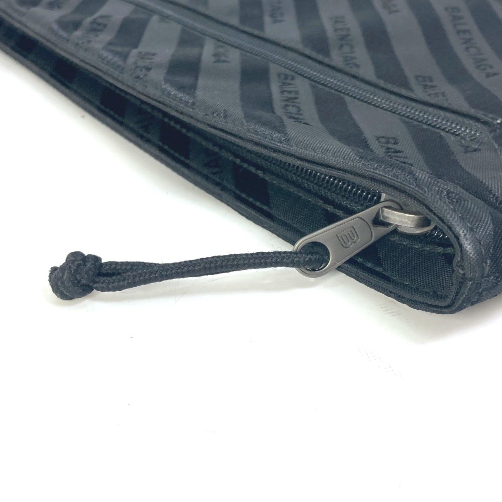 Balenciaga Balenciaga 459745 logo bag pouch Clutch bag Black Size ONE SIZE - 5 Thumbnail