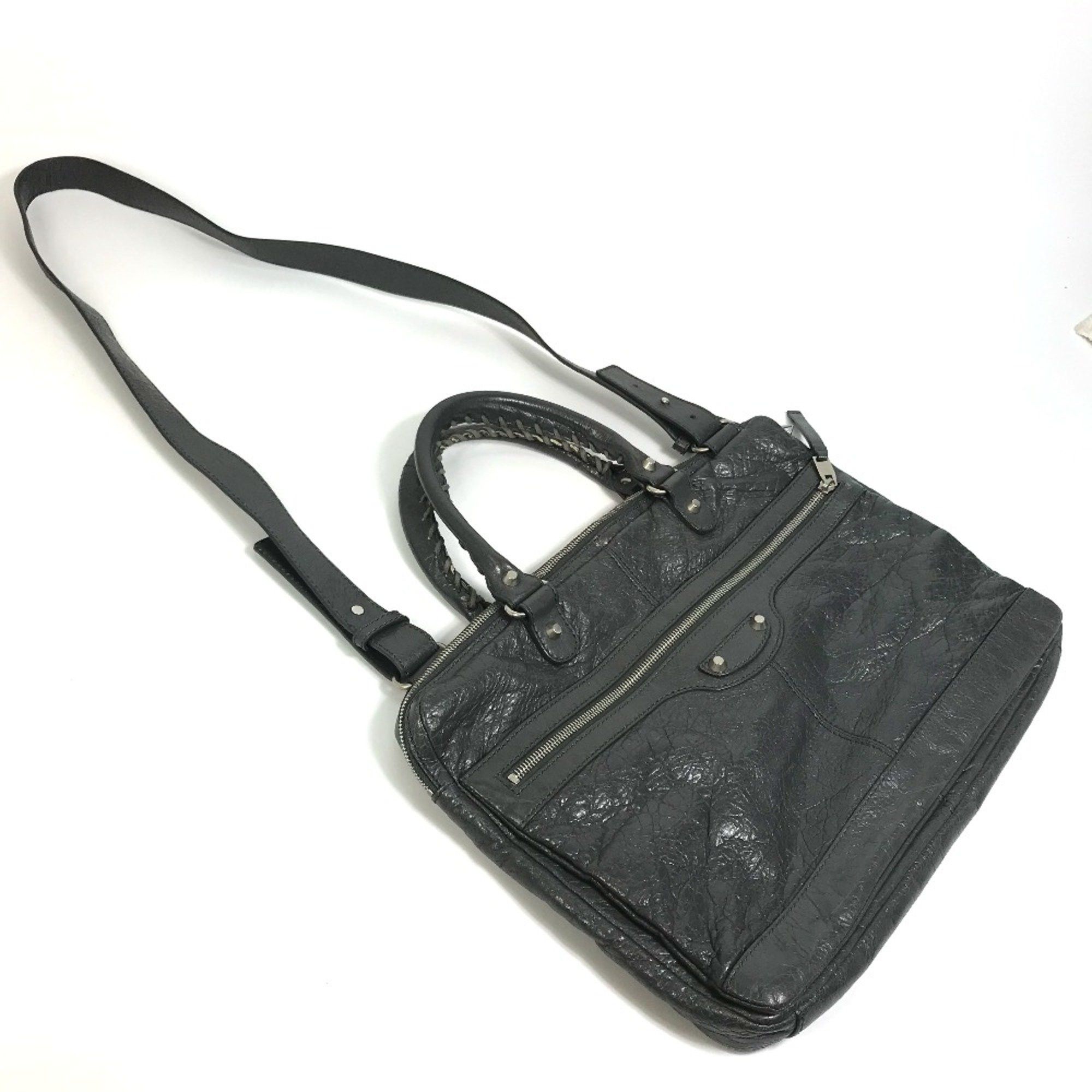 Balenciaga Balenciaga 310939 Wrinkles processing bag briefcase Business bag gray Size ONE SIZE - 5 Thumbnail