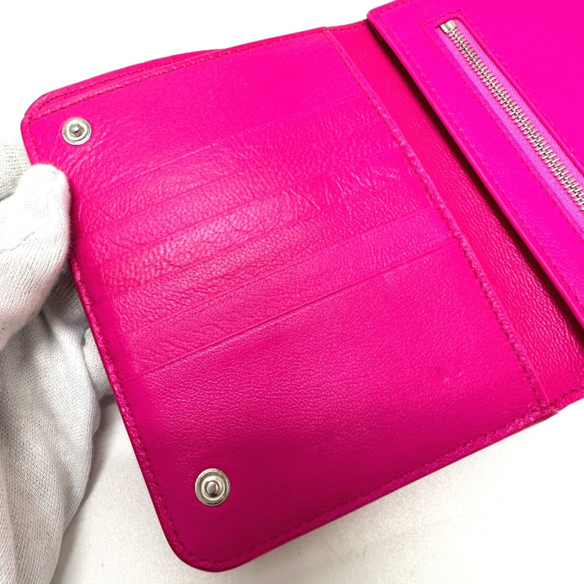 Balenciaga Balenciaga logo Medium wallet Folded wallet pink Black Size ONE SIZE - 9 Thumbnail