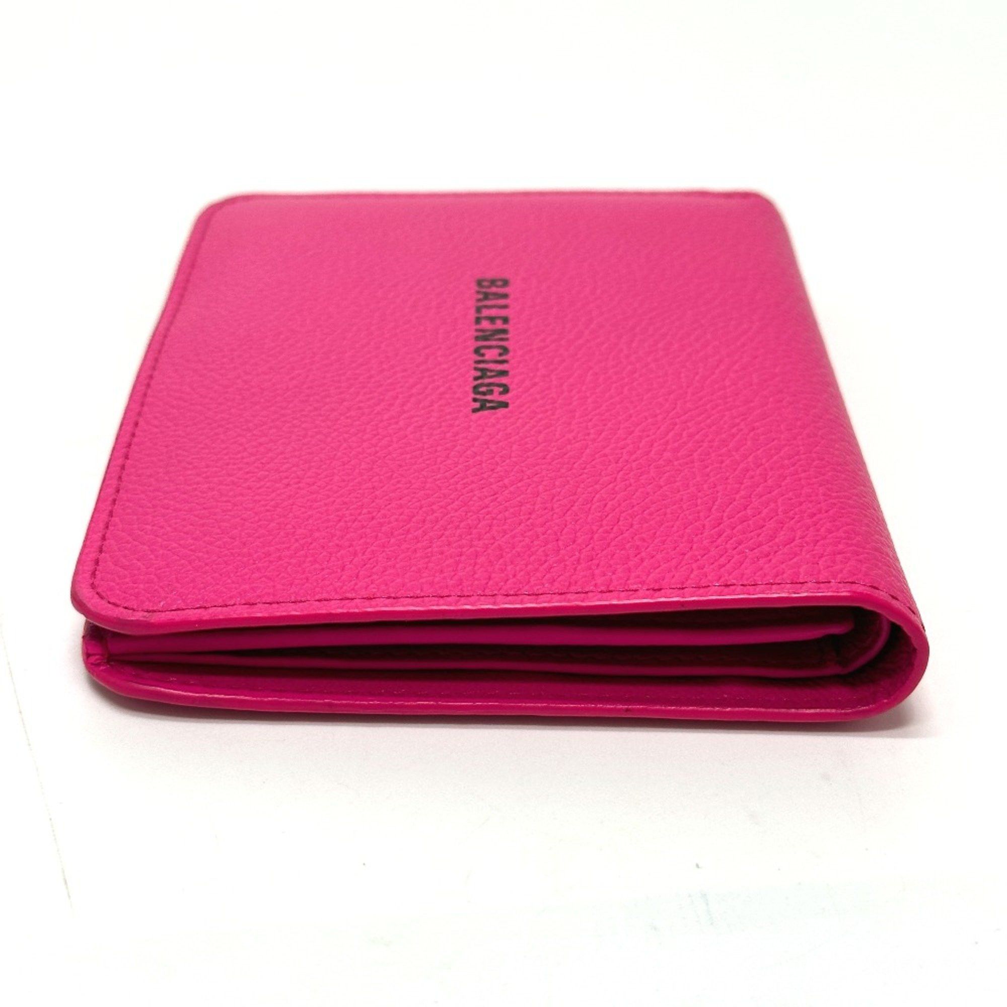 Balenciaga Balenciaga logo Medium wallet Folded wallet pink Black Size ONE SIZE - 4 Thumbnail