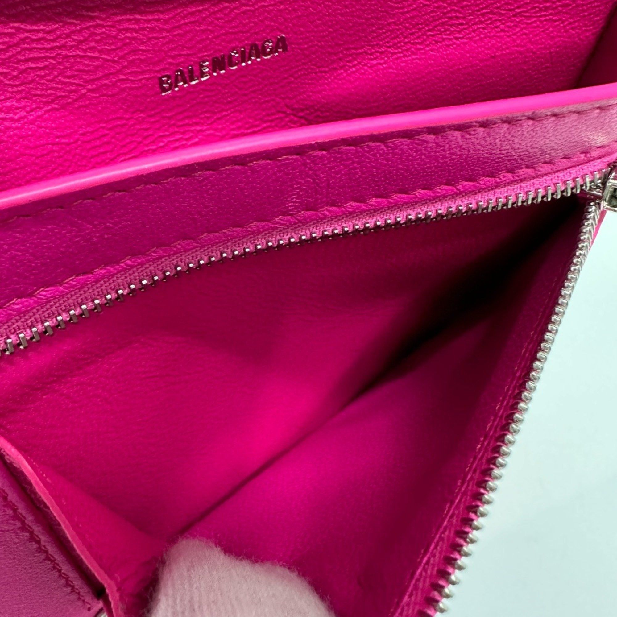 Balenciaga Balenciaga logo Medium wallet Folded wallet pink Black Size ONE SIZE - 12 Thumbnail