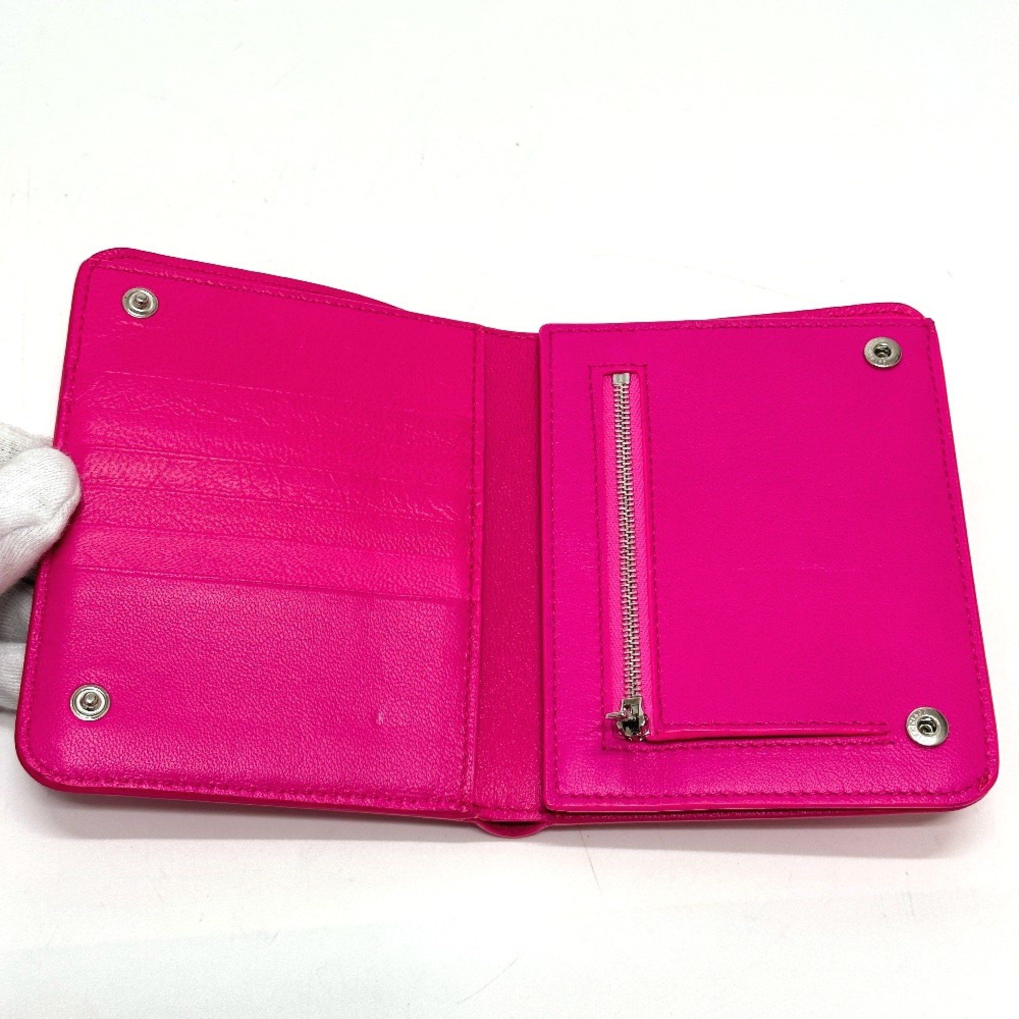 Balenciaga Balenciaga logo Medium wallet Folded wallet pink Black Size ONE SIZE - 10 Thumbnail