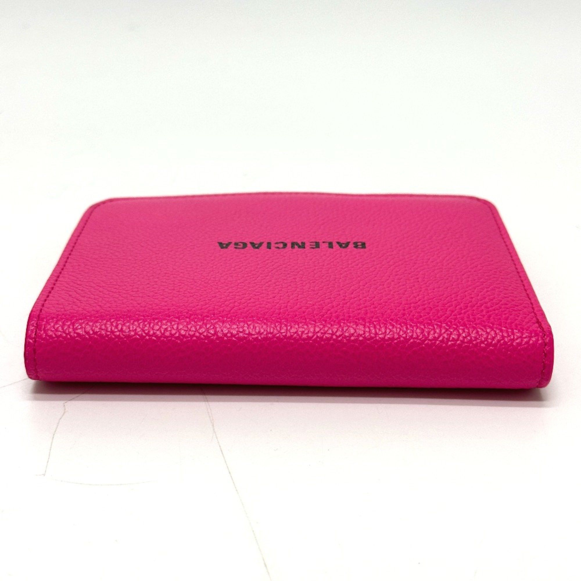 Balenciaga Balenciaga logo Medium wallet Folded wallet pink Black Size ONE SIZE - 5 Thumbnail