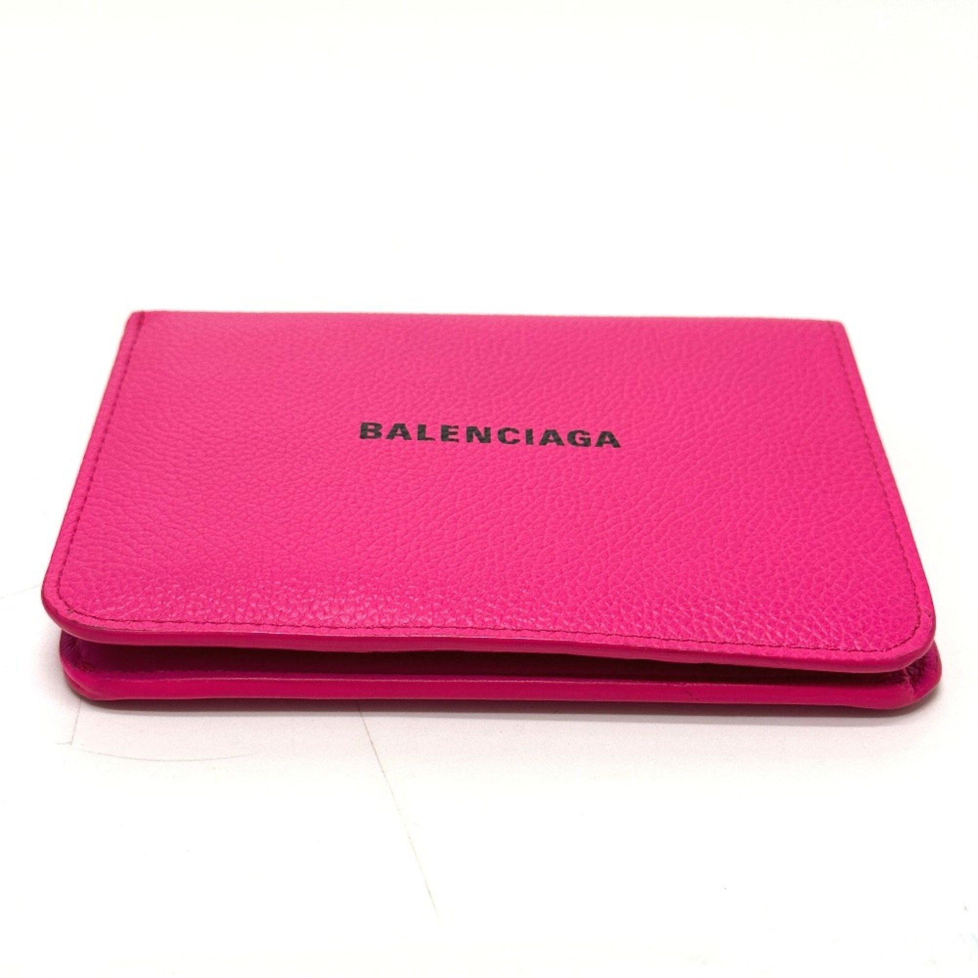 Balenciaga Balenciaga logo Medium wallet Folded wallet pink Black Size ONE SIZE - 3 Thumbnail