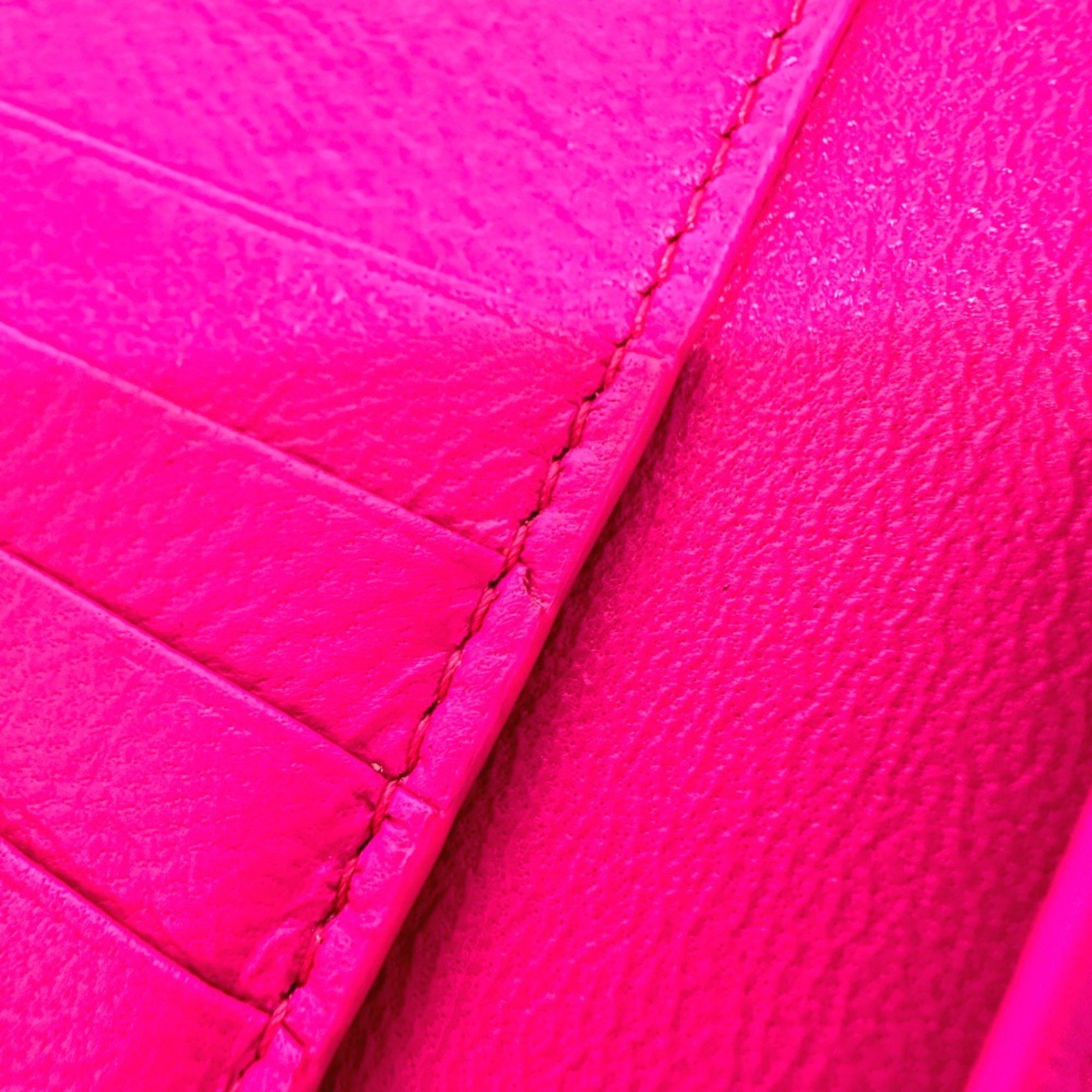 Balenciaga Balenciaga logo Medium wallet Folded wallet pink Black Size ONE SIZE - 14 Thumbnail