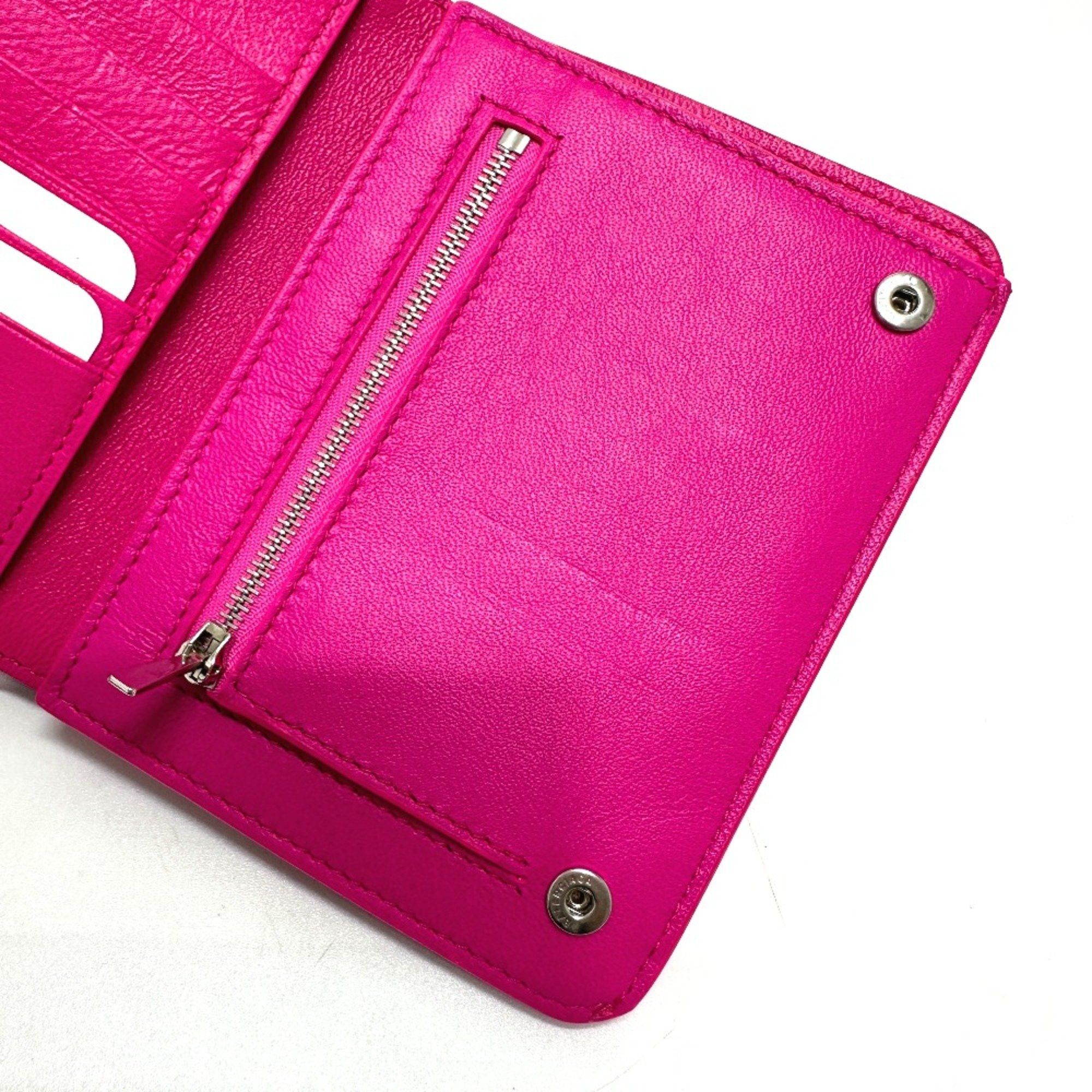 Balenciaga Balenciaga logo Medium wallet Folded wallet pink Black Size ONE SIZE - 8 Thumbnail
