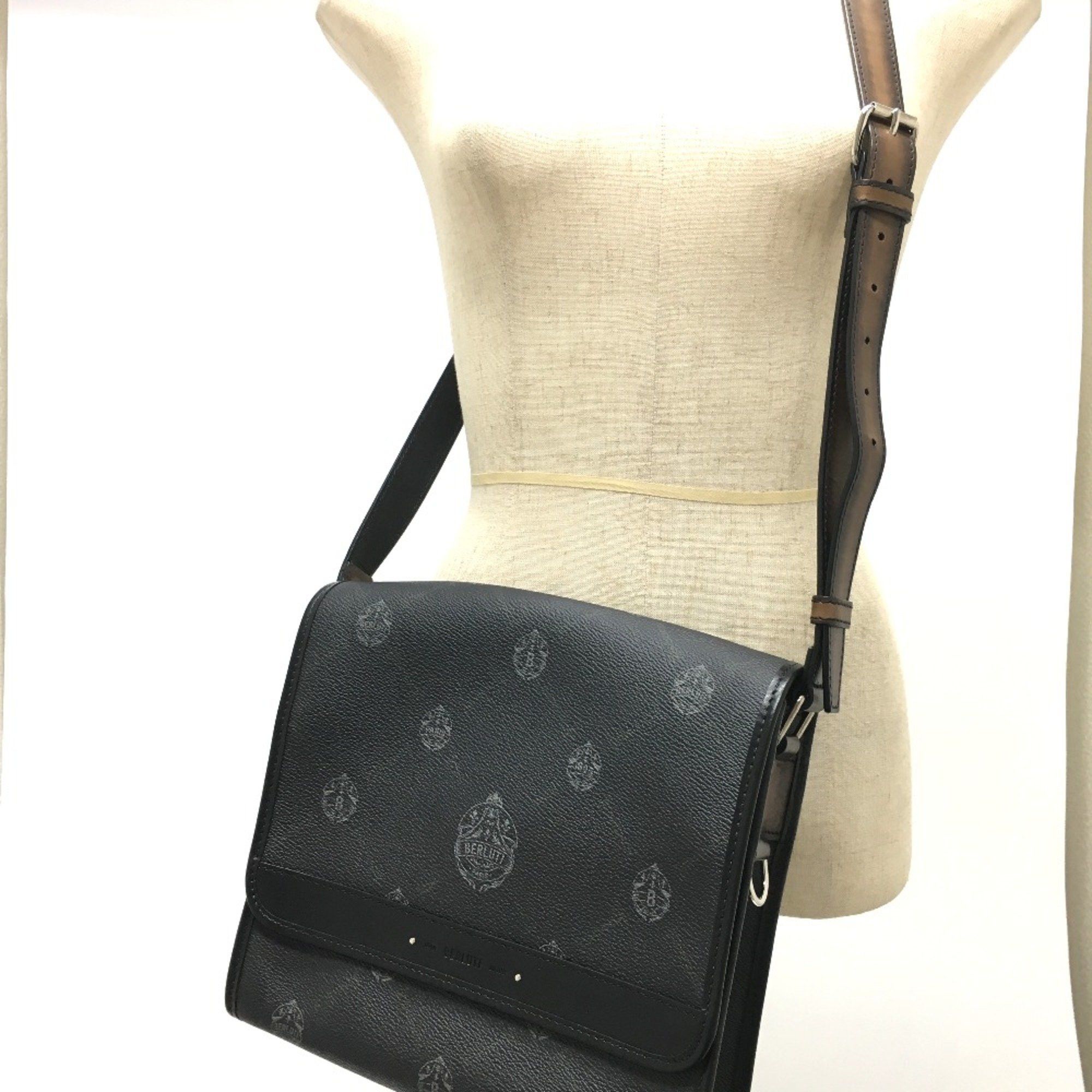 Berluti Berlutti Bag Messenger Shoulder Bag Black SilverHardware Size ONE SIZE - 13 Thumbnail