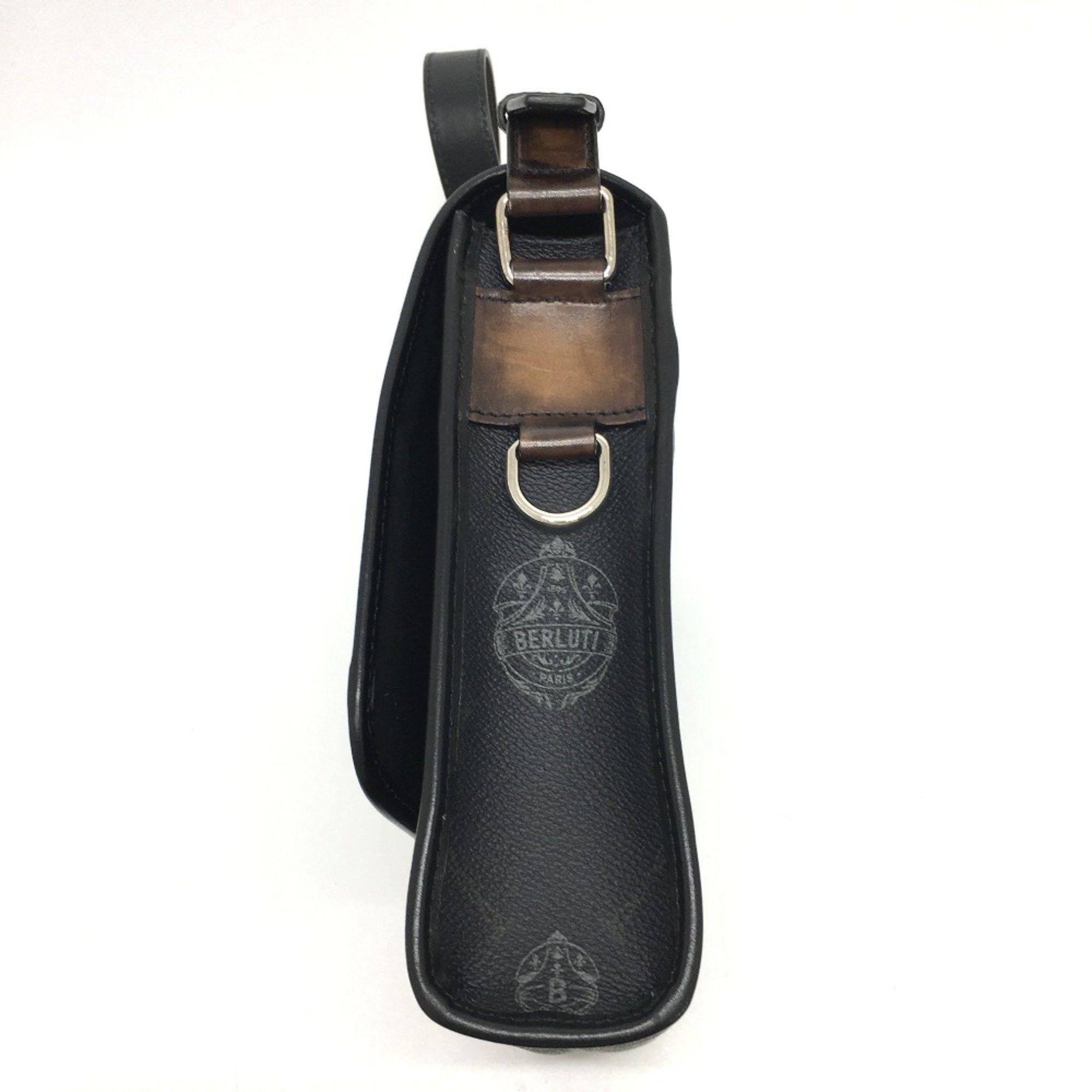 Berluti Berlutti Bag Messenger Shoulder Bag Black SilverHardware Size ONE SIZE - 3 Thumbnail