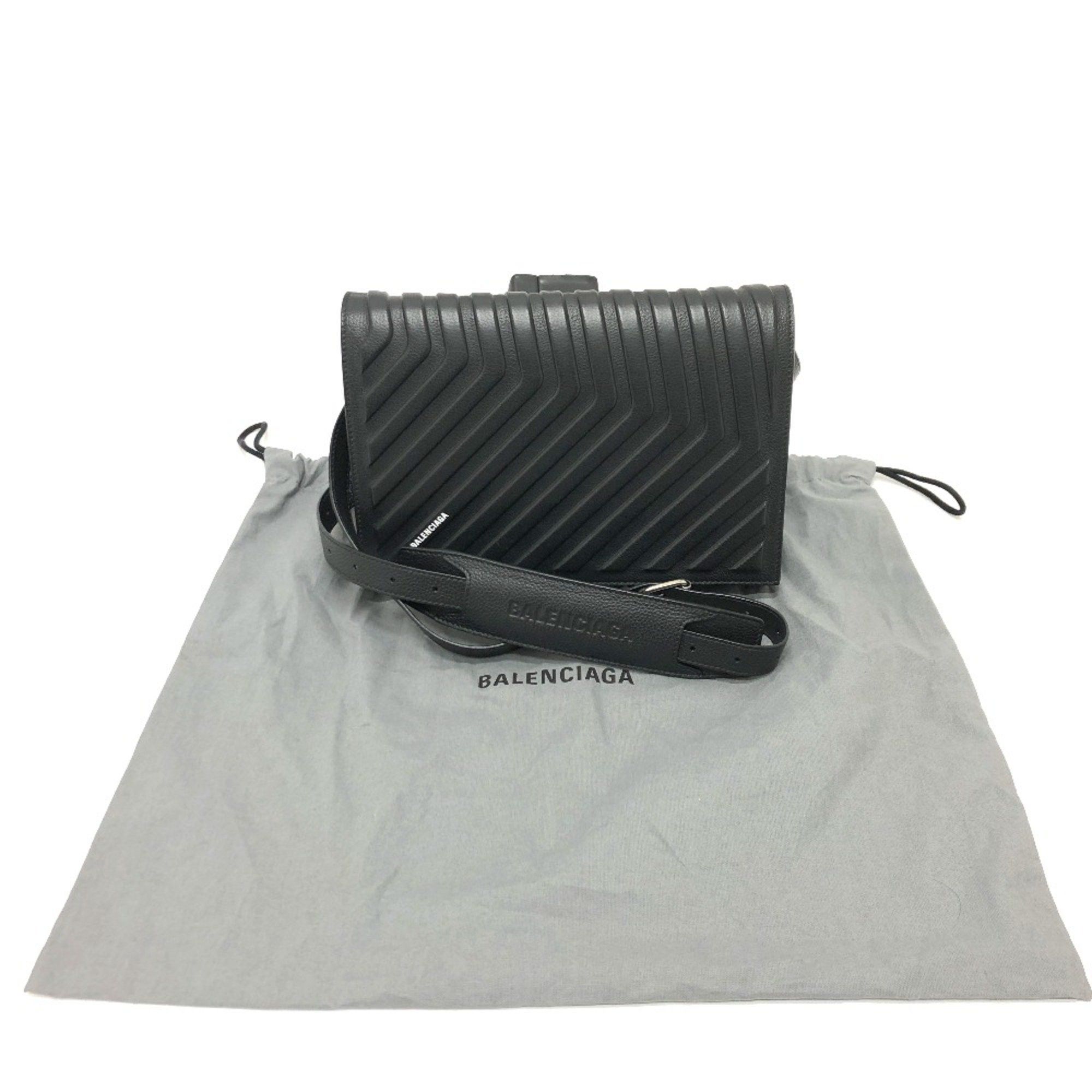 Balenciaga Balenciaga 679465 Crossbody bag Shoulder Bag Black SilverHardware Size ONE SIZE - 11 Thumbnail