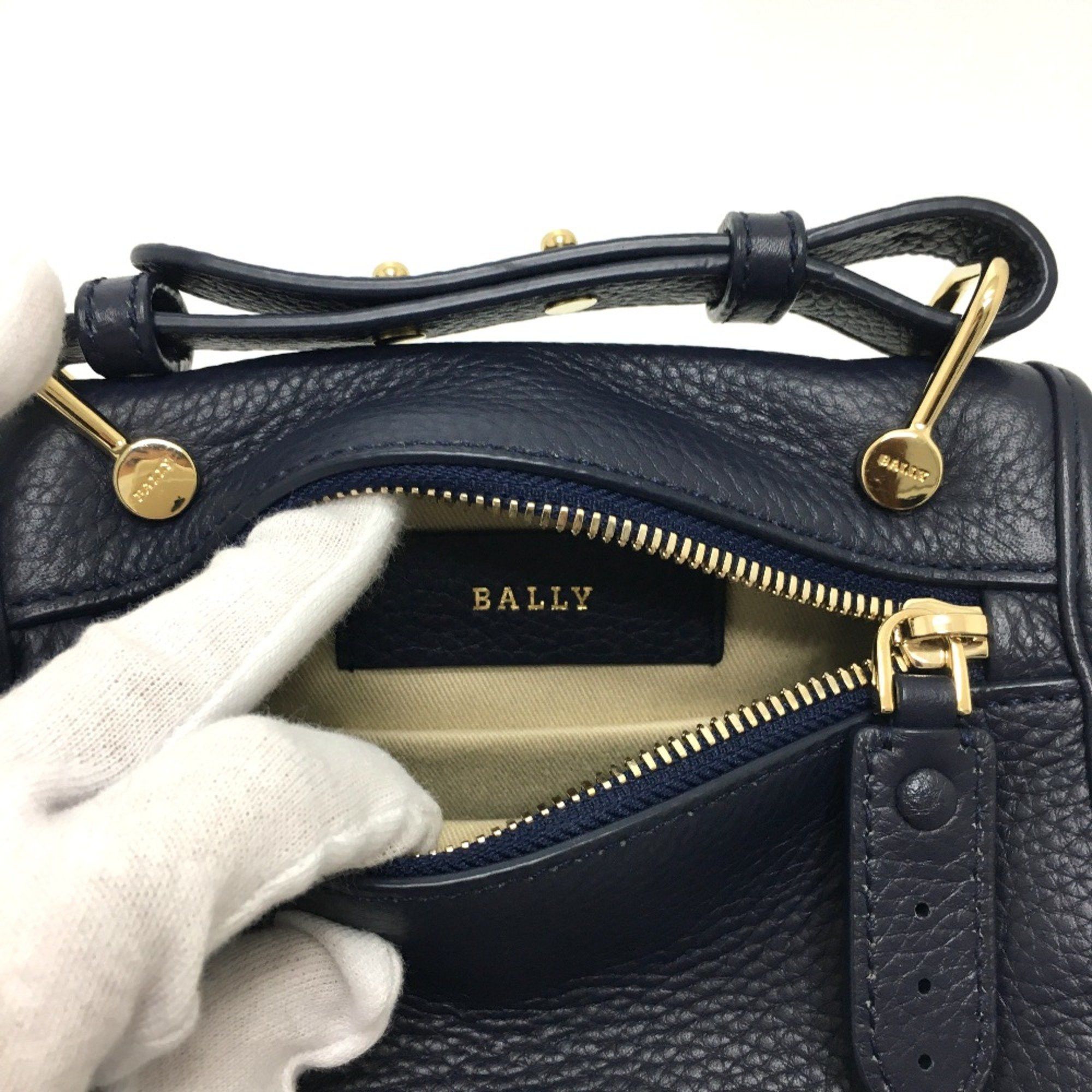 Bally Barry logo Bag 2WAY Shoulder Bag Navy Size ONE SIZE - 7 Thumbnail