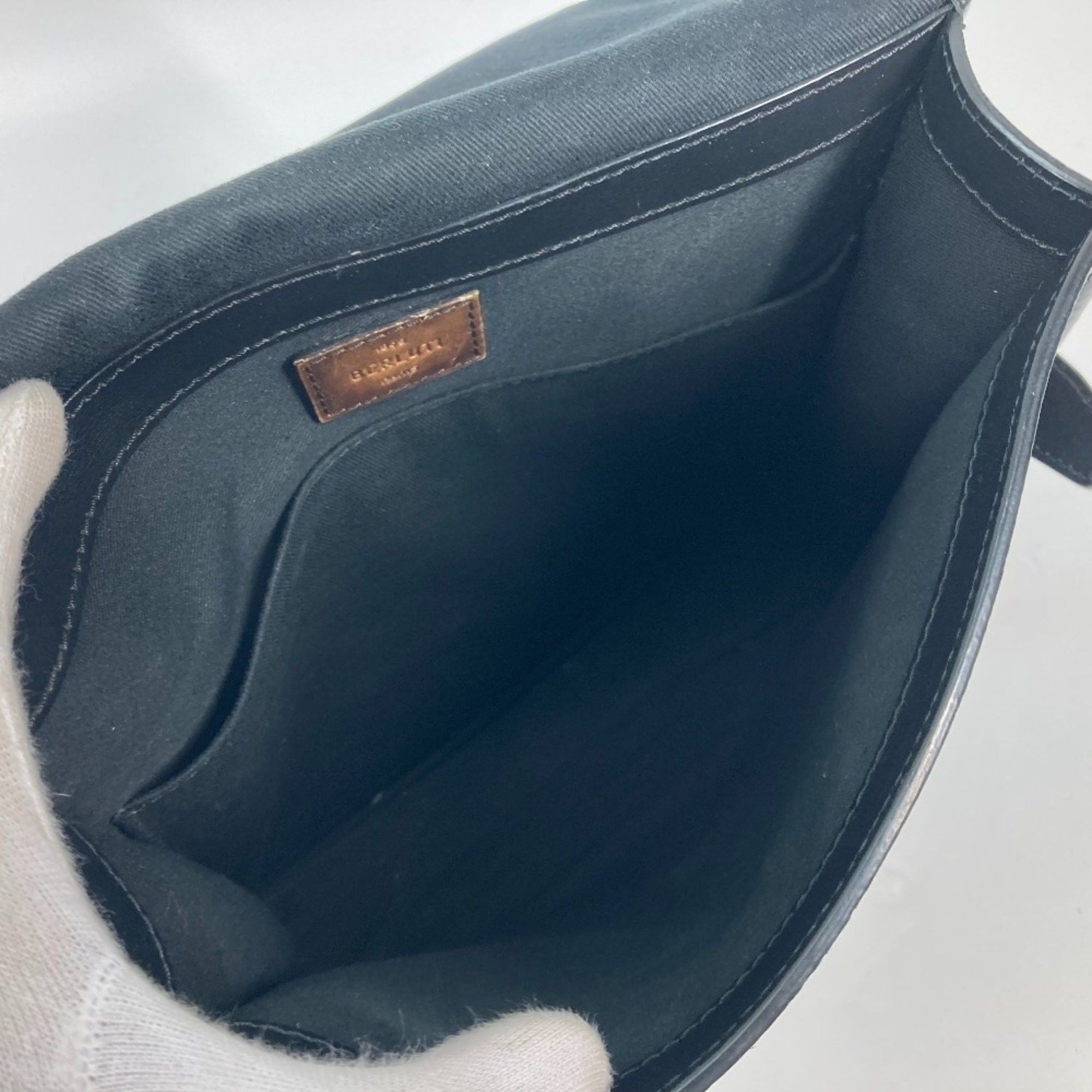 Berluti Berlutti Crossbody flap Messenger Shoulder Bag BlackBased Gray Based Size ONE SIZE - 2 Thumbnail
