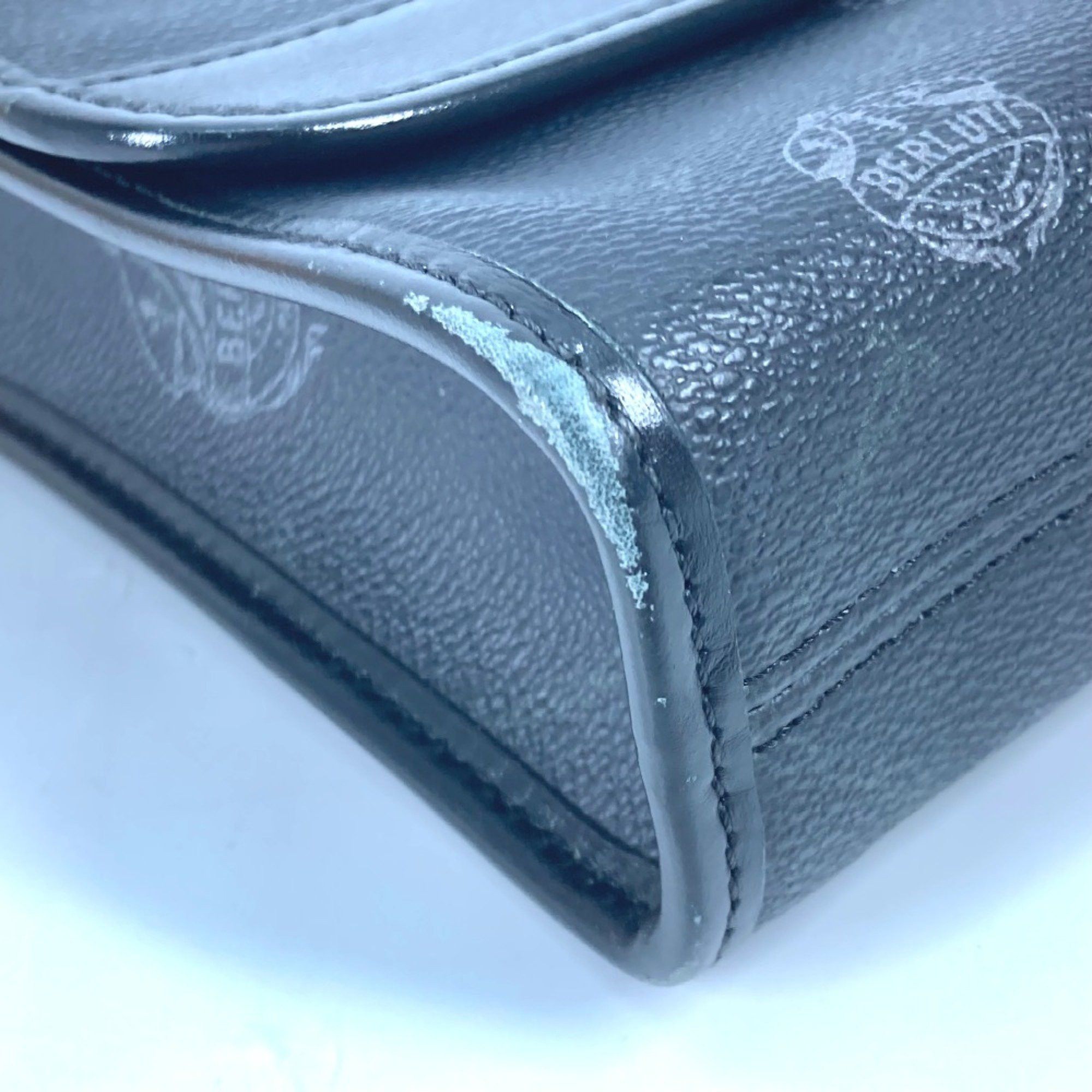 Berluti Berlutti Crossbody flap Messenger Shoulder Bag BlackBased Gray Based Size ONE SIZE - 12 Thumbnail
