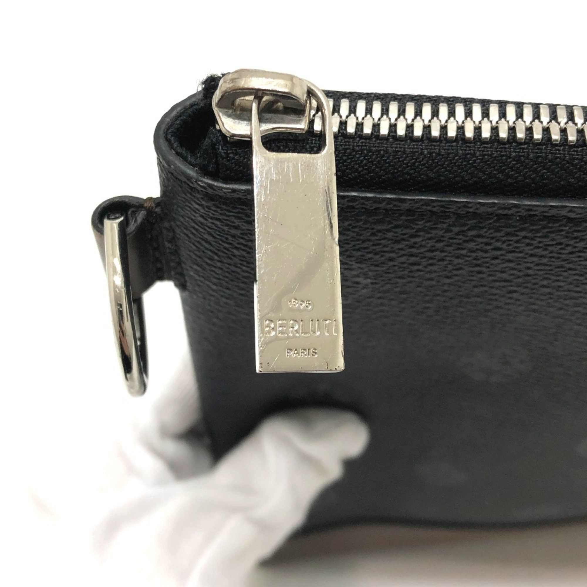 Berluti Berlutti E1129 Signature bag logo Clutch bag Black Size ONE SIZE - 10 Thumbnail