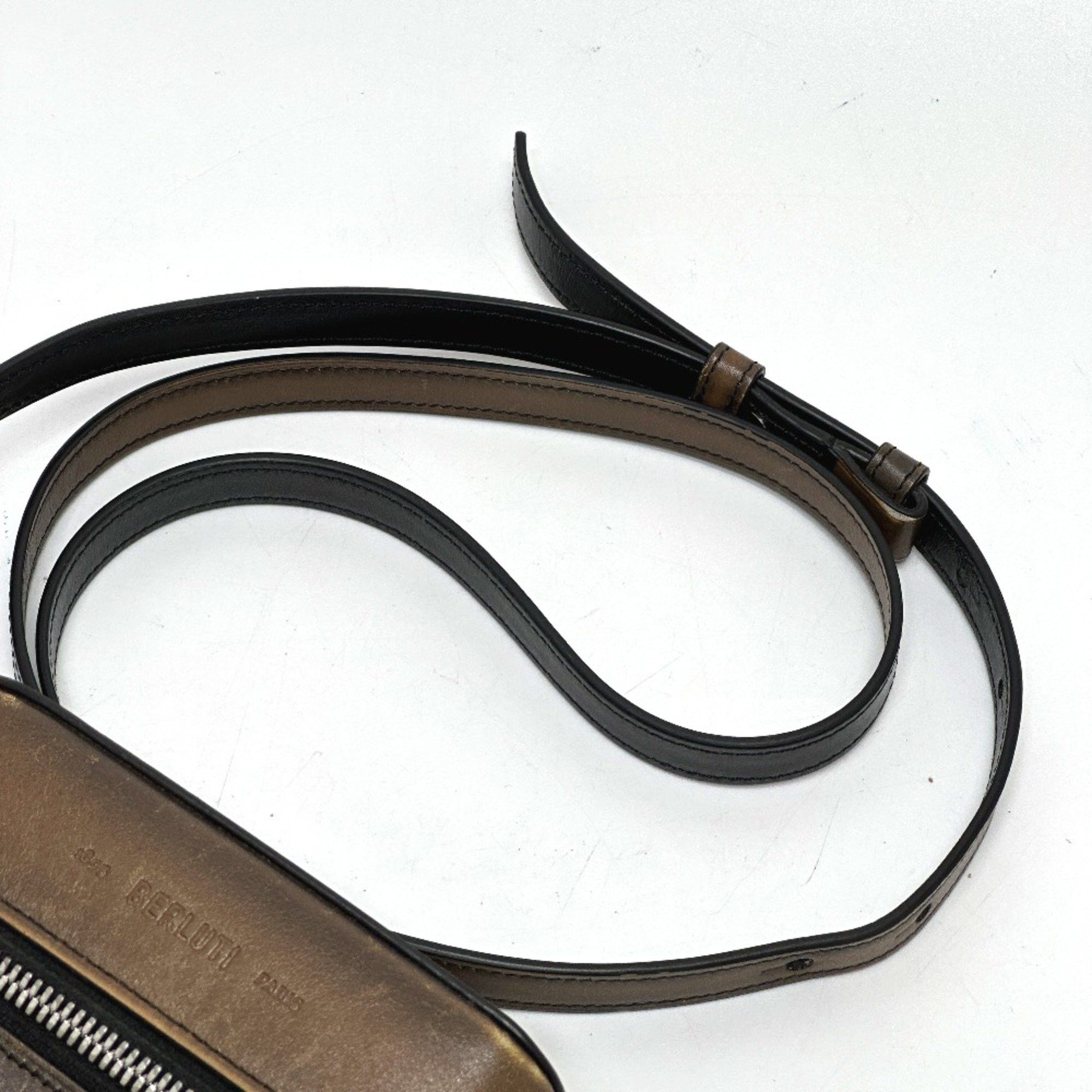 Berluti Berlutti Calligraphy Shoulder Bag Brown Size ONE SIZE - 6 Thumbnail