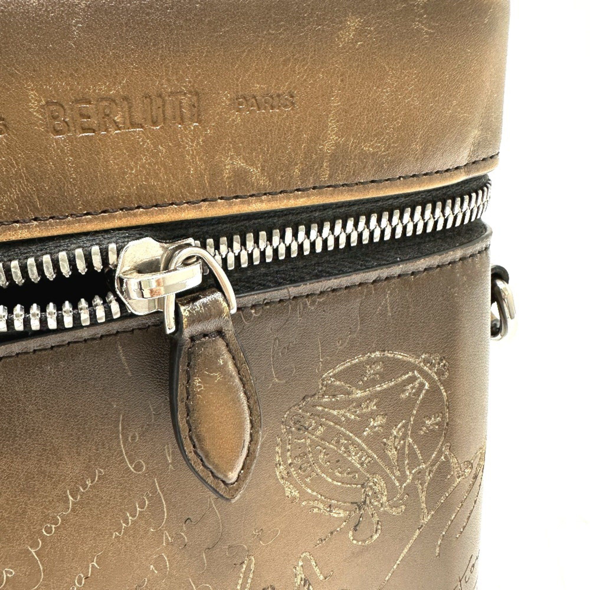 Berluti Berlutti Calligraphy Shoulder Bag Brown Size ONE SIZE - 8 Thumbnail