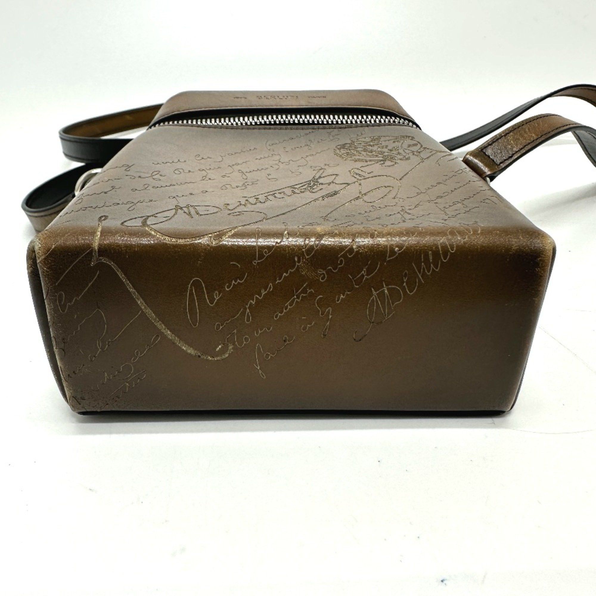 Berluti Berlutti Calligraphy Shoulder Bag Brown Size ONE SIZE - 3 Thumbnail