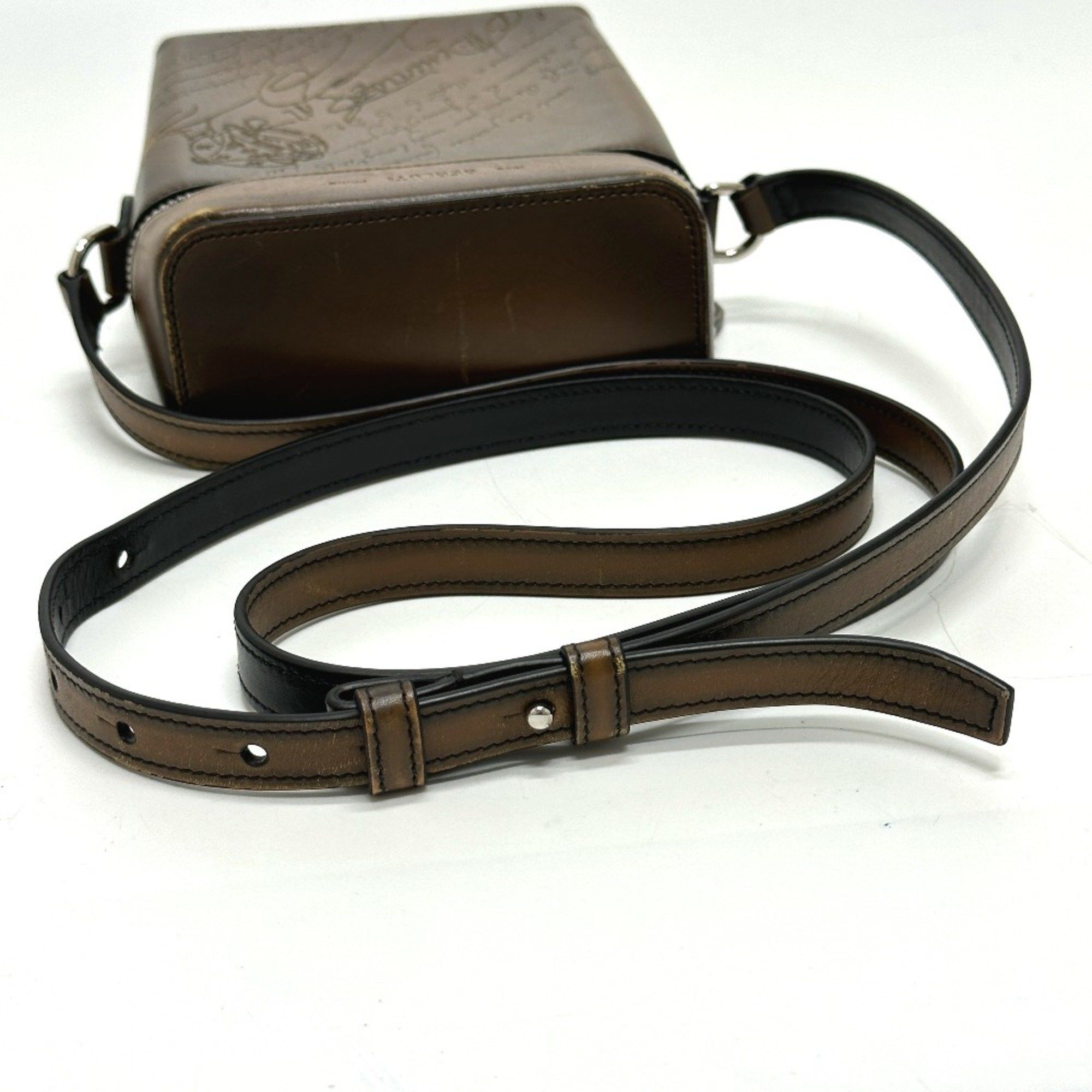 Berluti Berlutti Calligraphy Shoulder Bag Brown Size ONE SIZE - 7 Thumbnail
