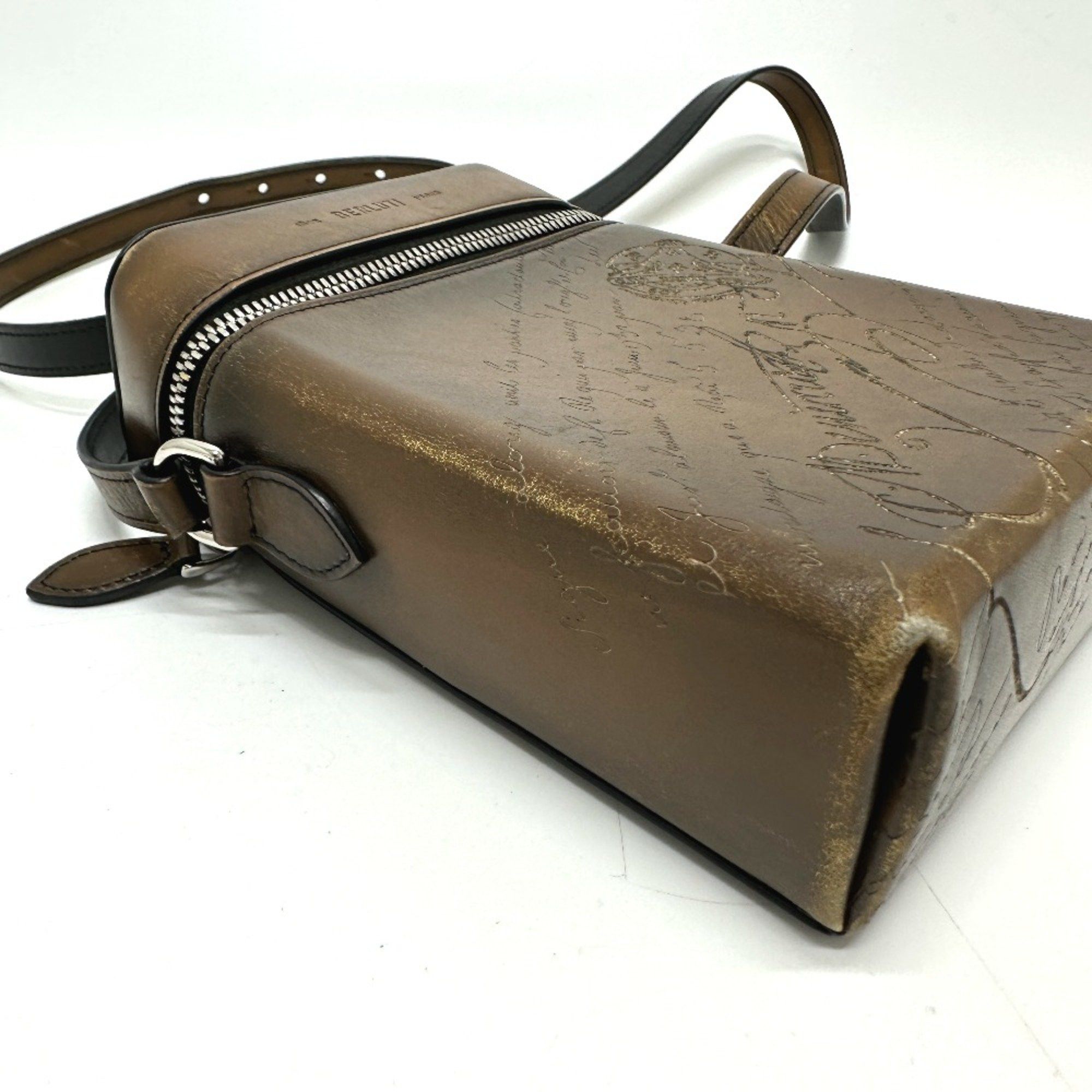 Berluti Berlutti Calligraphy Shoulder Bag Brown Size ONE SIZE - 5 Thumbnail