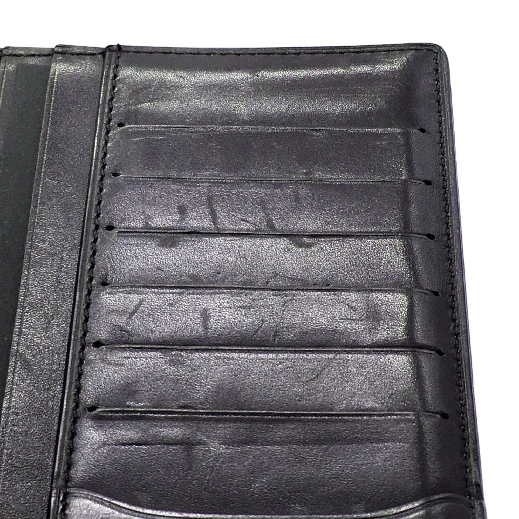 Berluti Berlutti calligraphy Long Wallet Leather accessory Long wallet Folded wallet purple Dark Purple Based x Black Size ONE SIZE - 8 Thumbnail