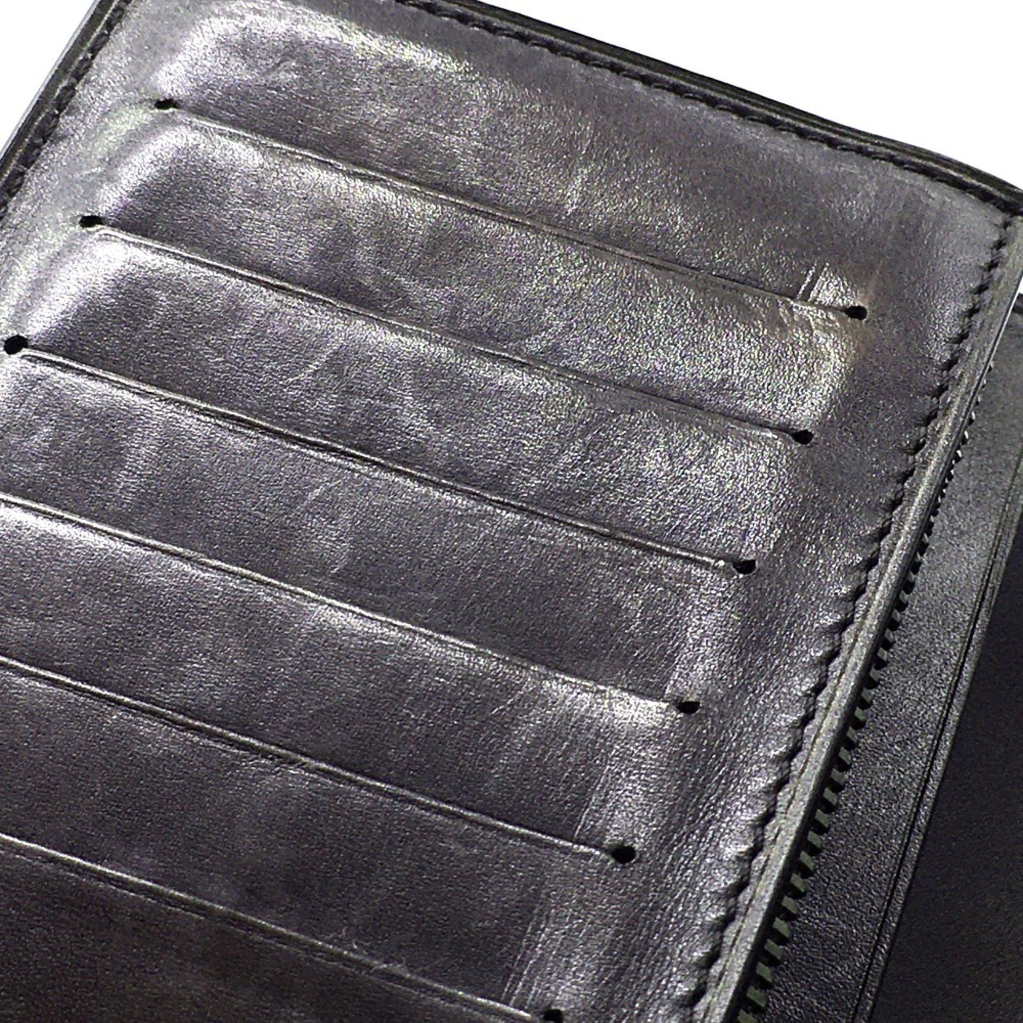 Berluti Berlutti calligraphy Long Wallet Leather accessory Long wallet Folded wallet purple Dark Purple Based x Black Size ONE SIZE - 9 Thumbnail