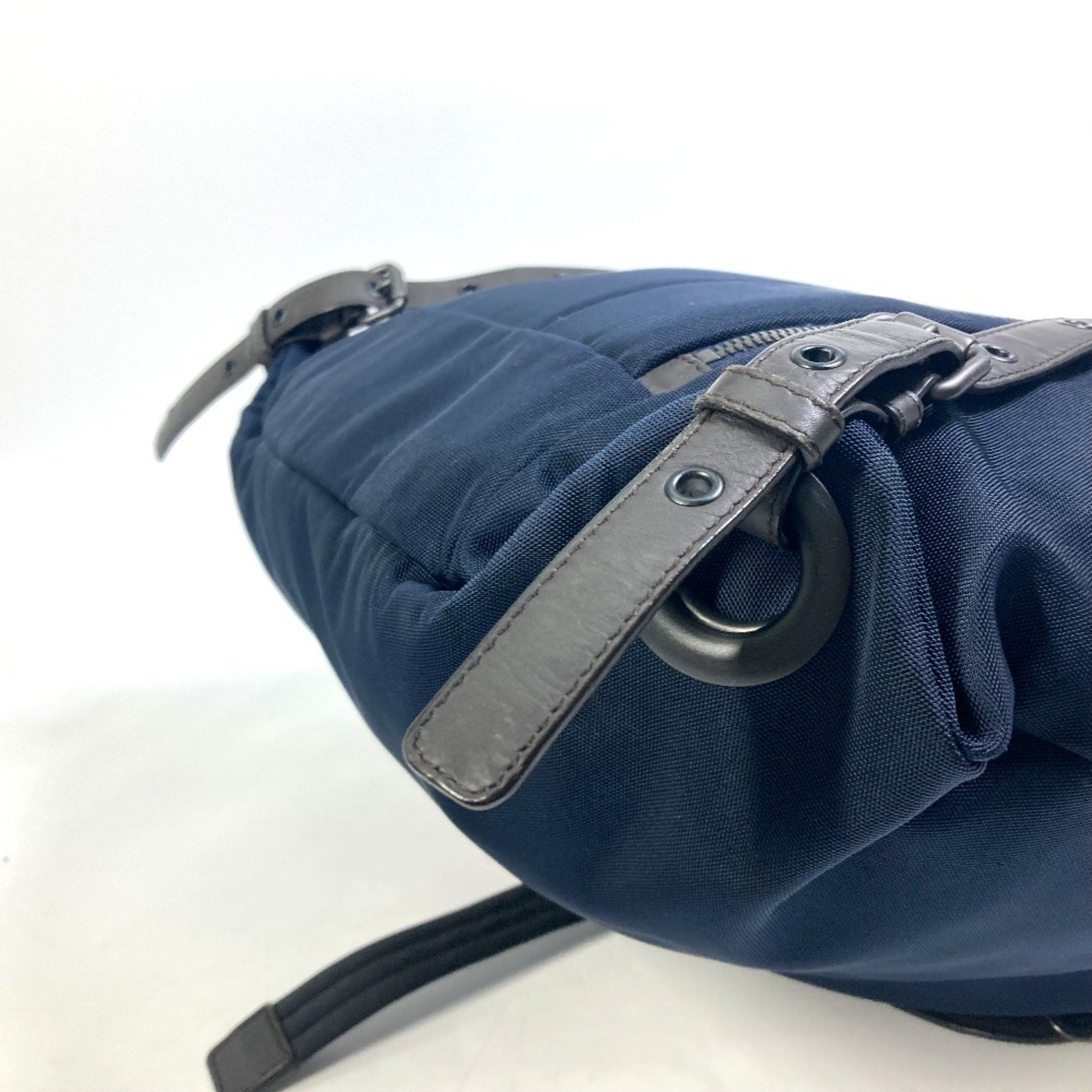 Bottega Veneta BOTTEGA VENETA 409595 Intrecciato Backpack Backpack Navy x Brown Size ONE SIZE - 6 Thumbnail