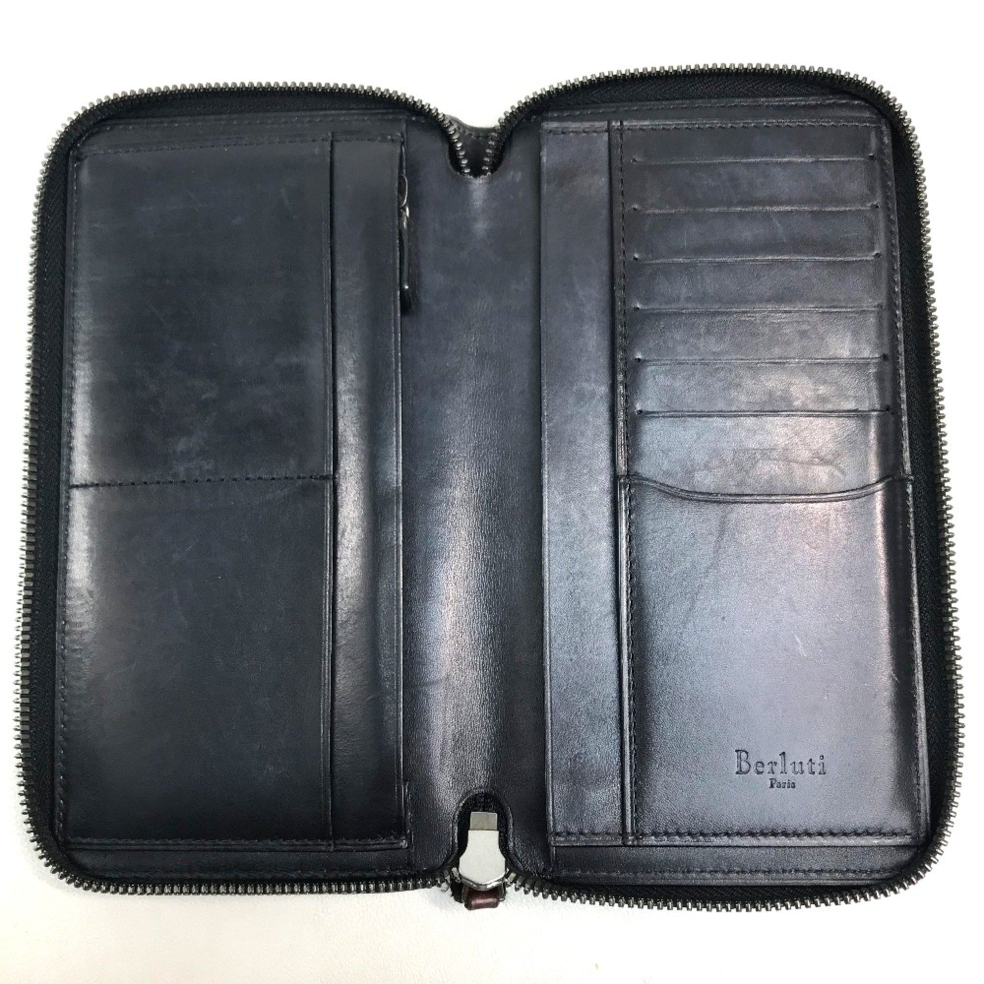 Berluti Berlutti Calligraphy Long wallet Long Wallet Brown Dark Brown /Black Size ONE SIZE - 9 Thumbnail