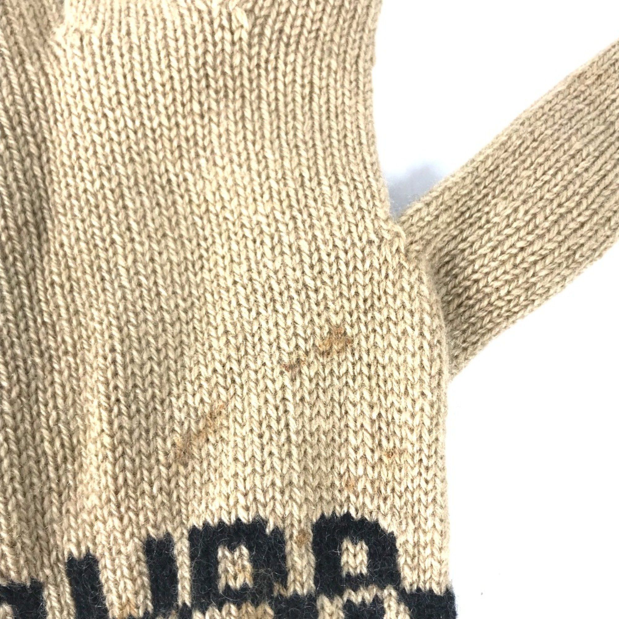 Burberry Burberry Bicolor Glove gloves Beige Black Size ONE SIZE - 3 Thumbnail