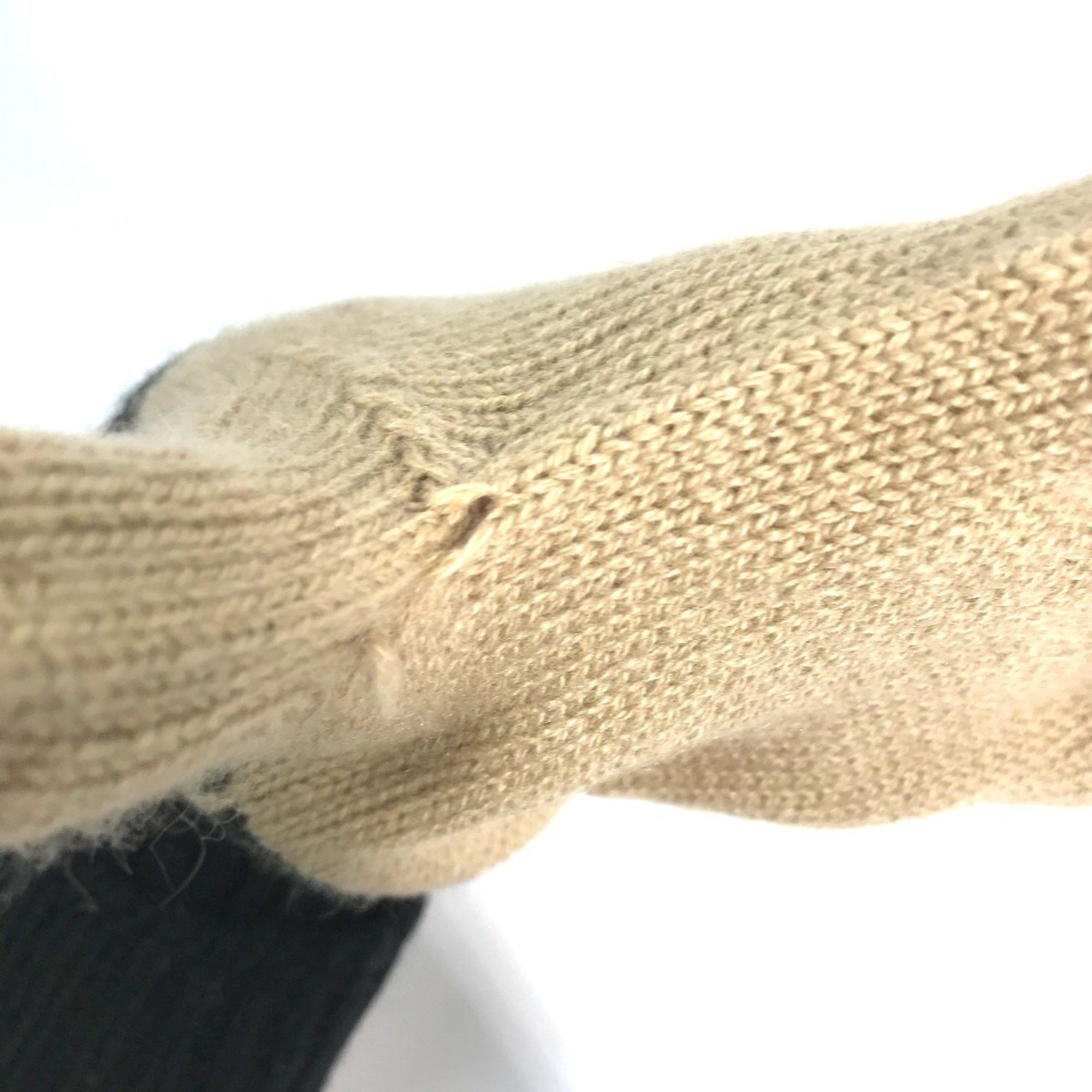 Burberry Burberry Bicolor Glove gloves Beige Black Size ONE SIZE - 6 Thumbnail