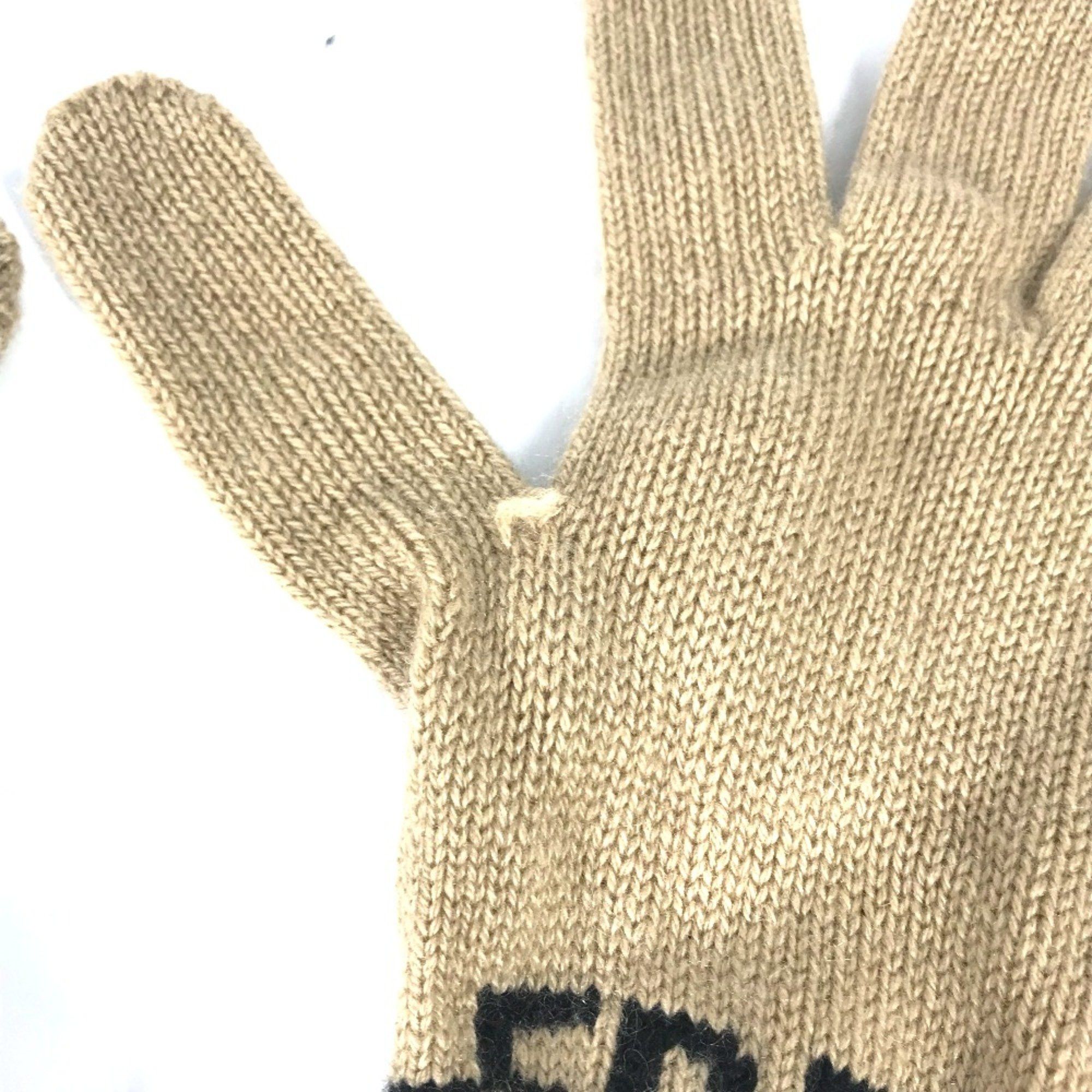Burberry Burberry Bicolor Glove gloves Beige Black Size ONE SIZE - 2 Thumbnail