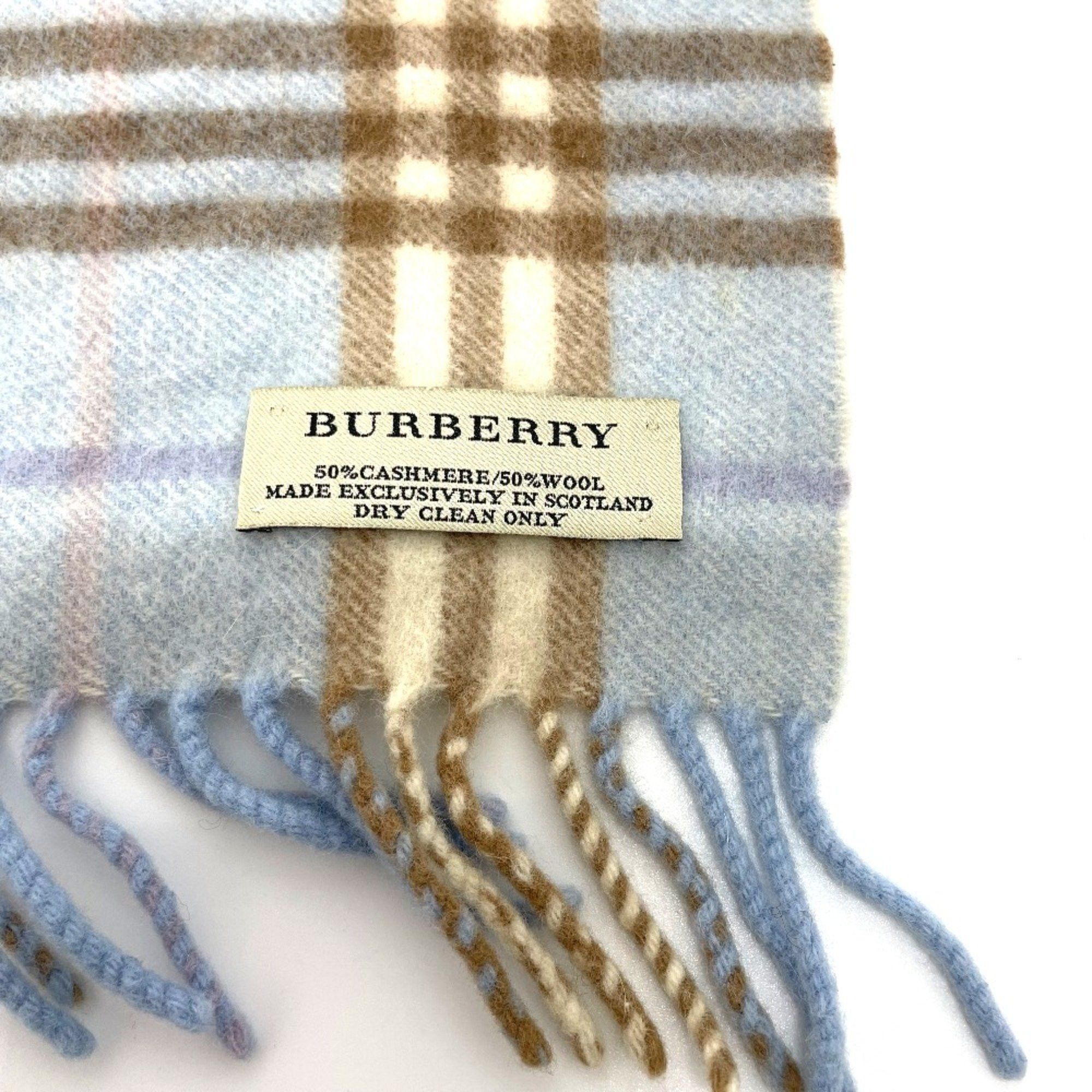Burberry Burberry check Fashion Accessories Scarf blue Size ONE SIZE - 4 Thumbnail