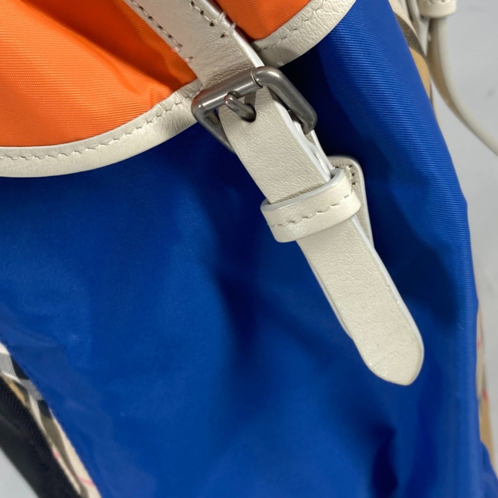 Burberry Burberry 4078448 Bag Backpack Backpack Beige Orange x blue Size ONE SIZE - 12 Thumbnail