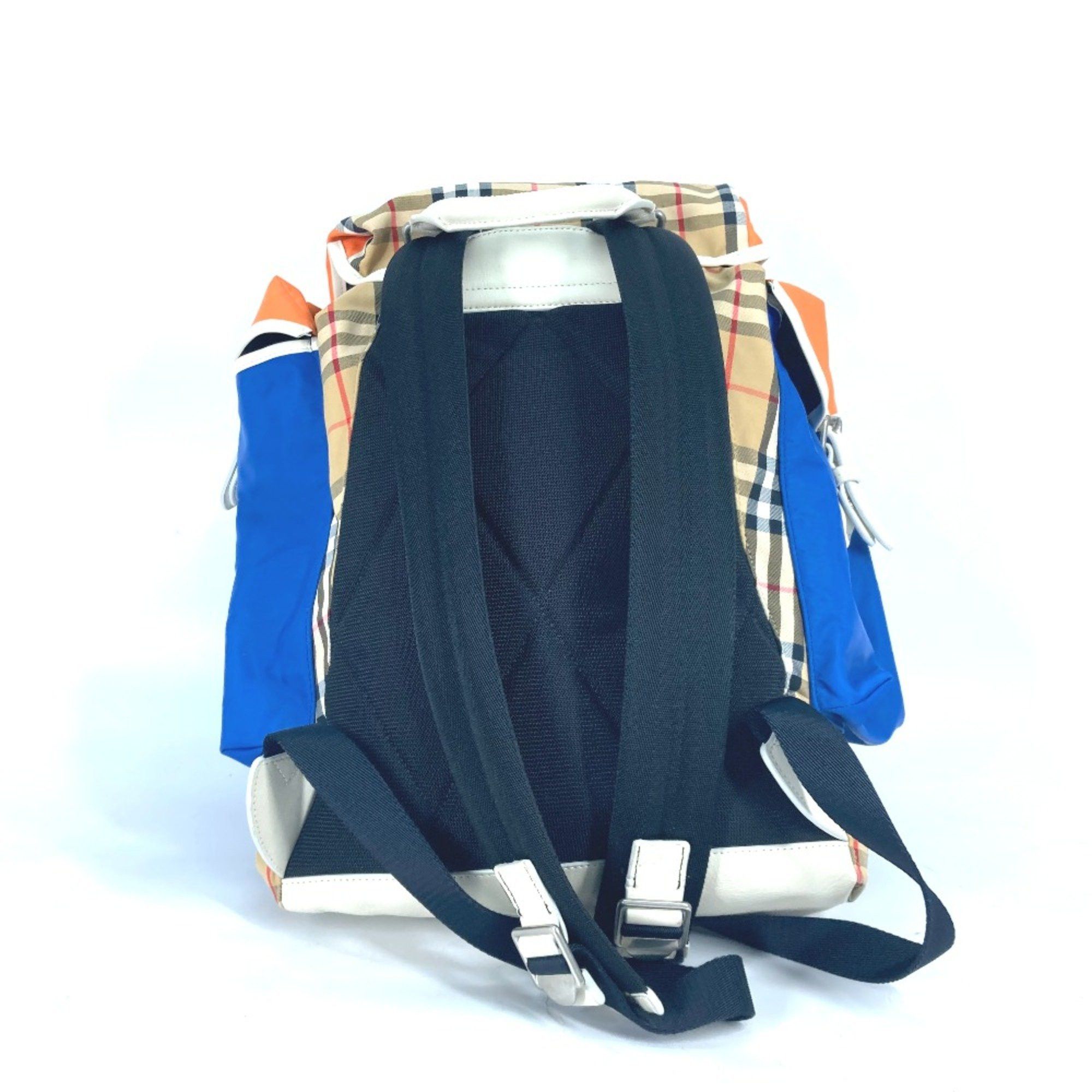Burberry Burberry 4078448 Bag Backpack Backpack Beige Orange x blue Size ONE SIZE - 2 Thumbnail