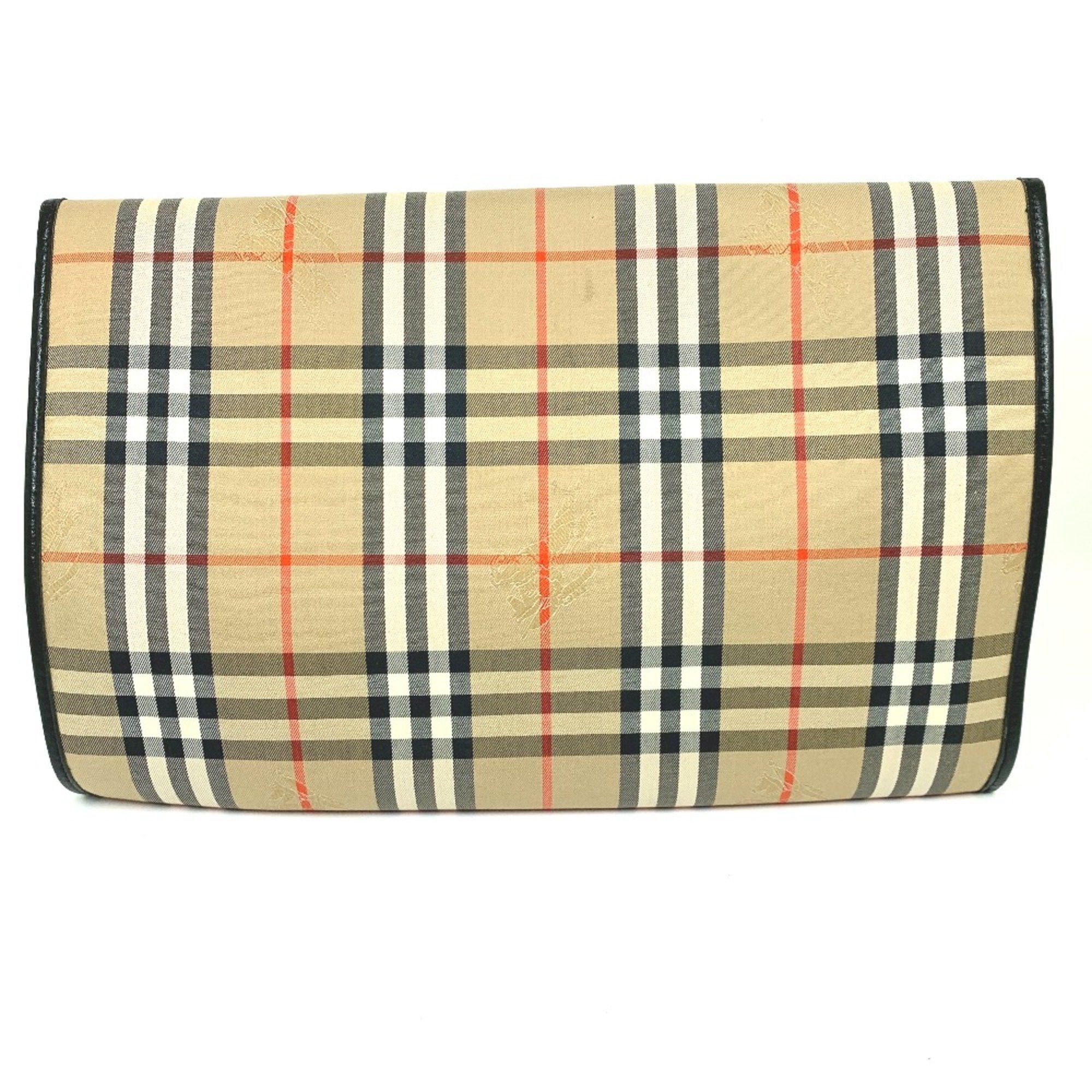 Burberry Burberry Check bag pouch Clutch bag Beige Size ONE SIZE - 2 Thumbnail