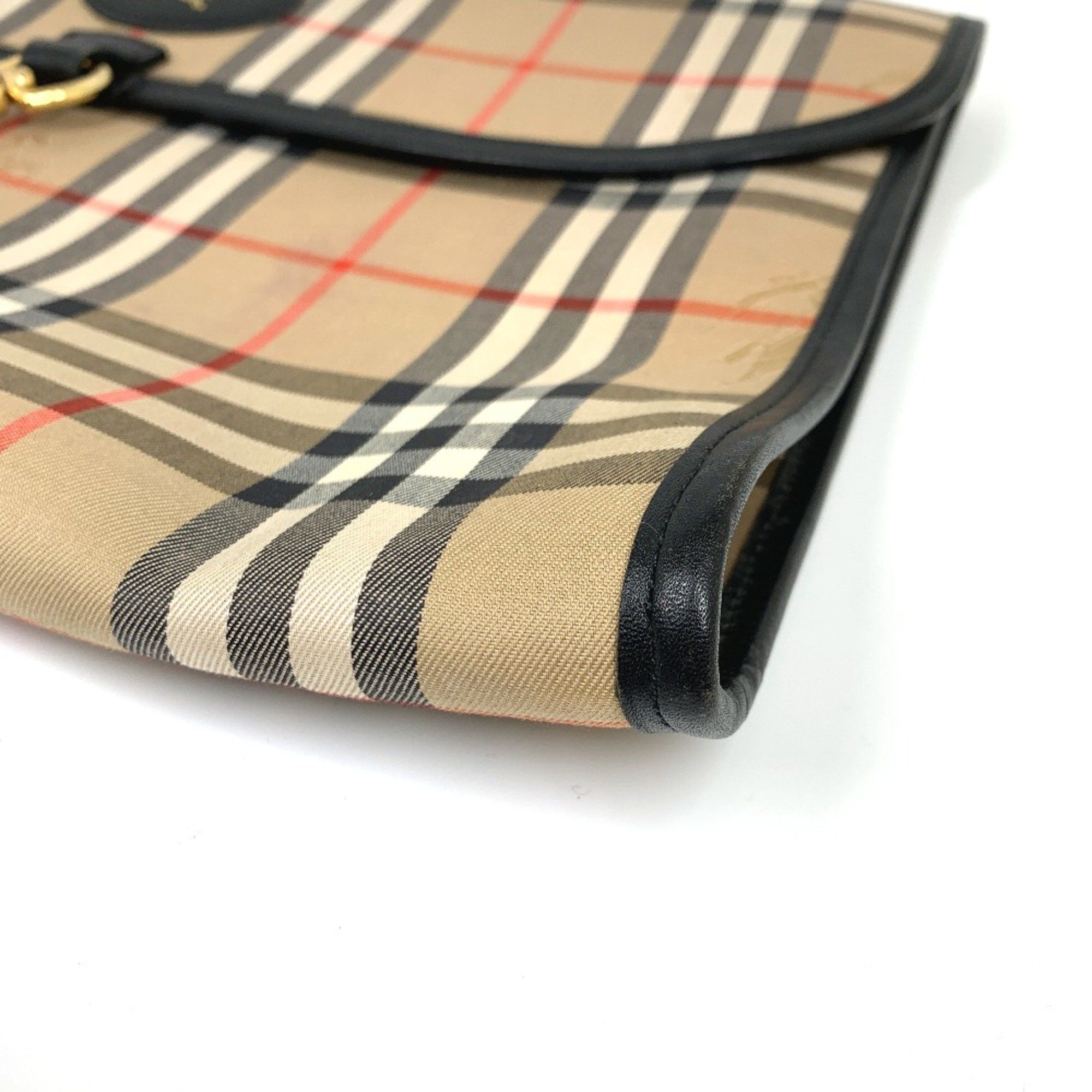 Burberry Burberry Check bag pouch Clutch bag Beige Size ONE SIZE - 3 Thumbnail
