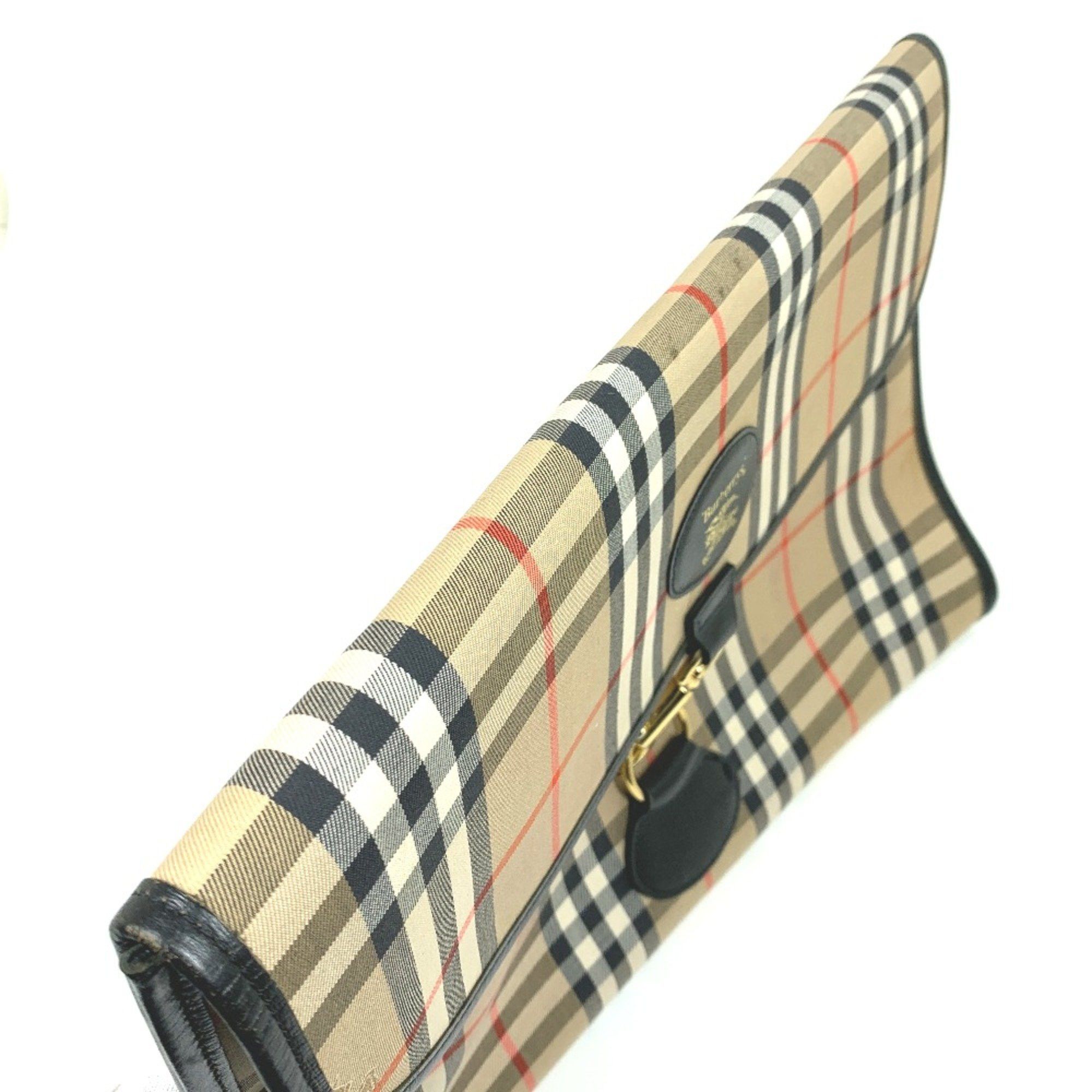 Burberry Burberry Check bag pouch Clutch bag Beige Size ONE SIZE - 8 Thumbnail