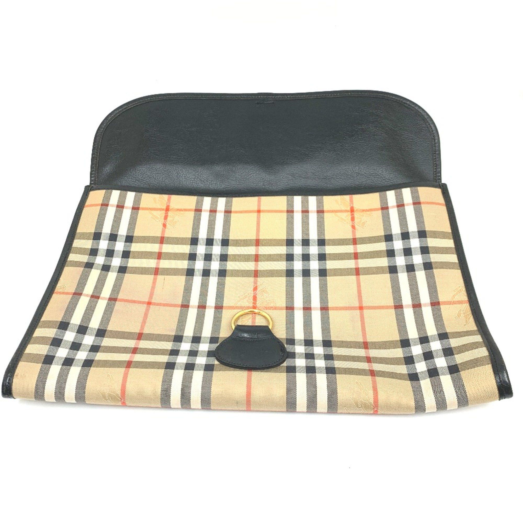 Burberry Burberry Check bag pouch Clutch bag Beige Size ONE SIZE - 11 Thumbnail