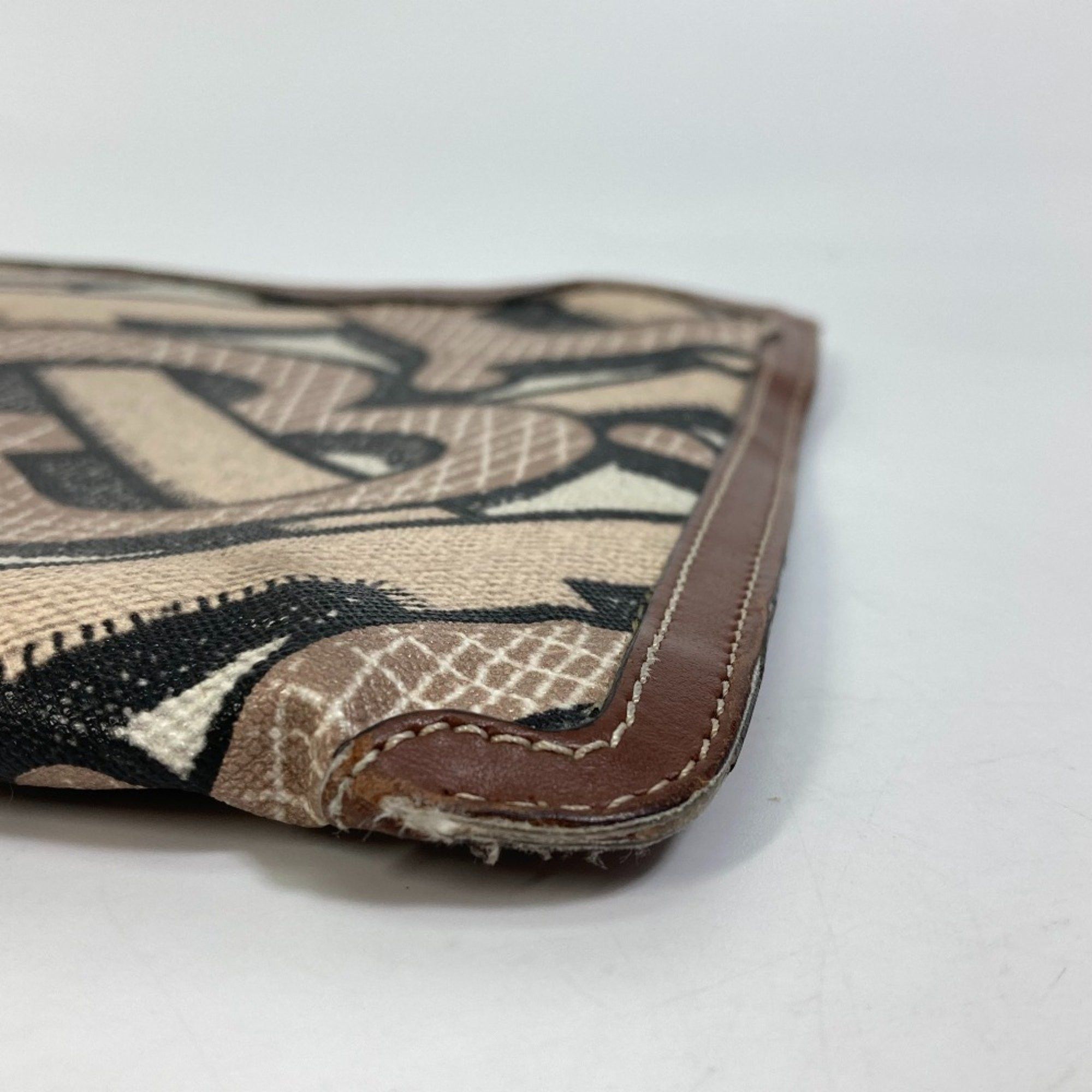 Burberry Burberry Bag TB whole pattern bag zipper zip Clutch bag Brown Size ONE SIZE - 5 Thumbnail