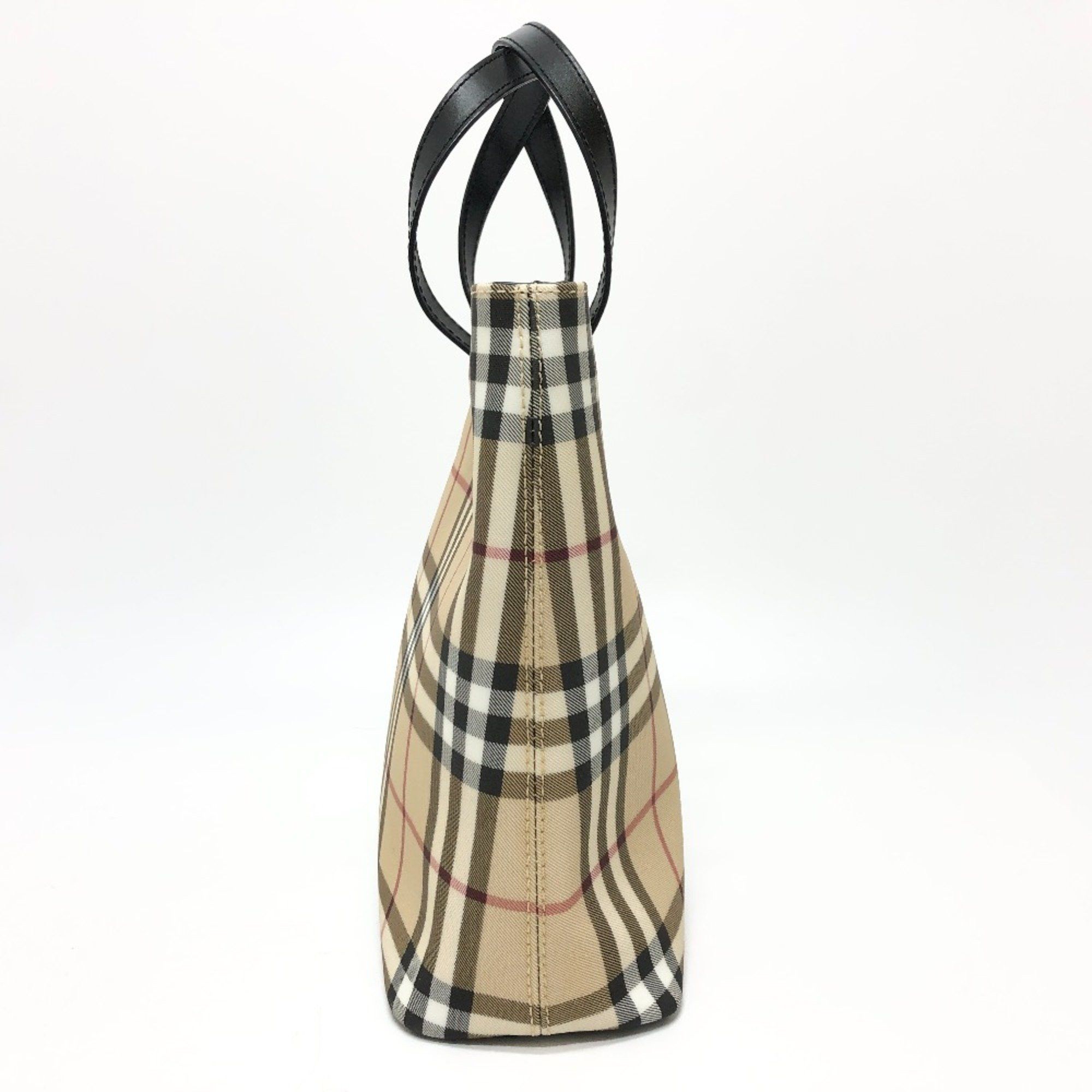 Burberry Burberry check Bag Hand Bag Beige Red/Black Size ONE SIZE - 4 Thumbnail