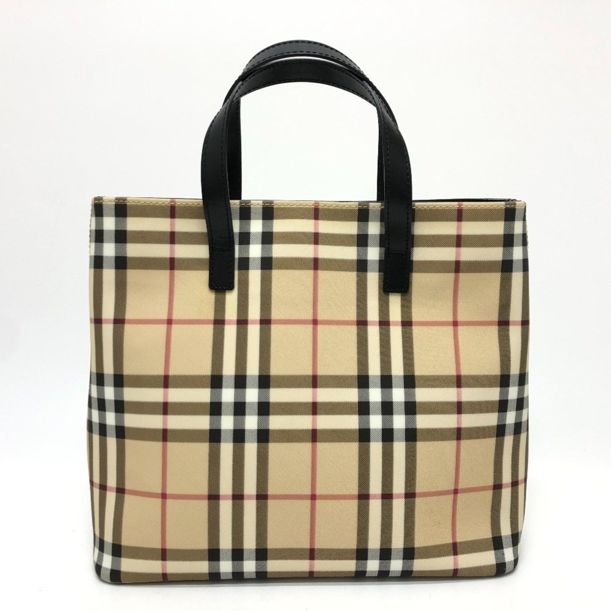 Burberry Burberry check Bag Hand Bag Beige Red/Black Size ONE SIZE - 2 Thumbnail