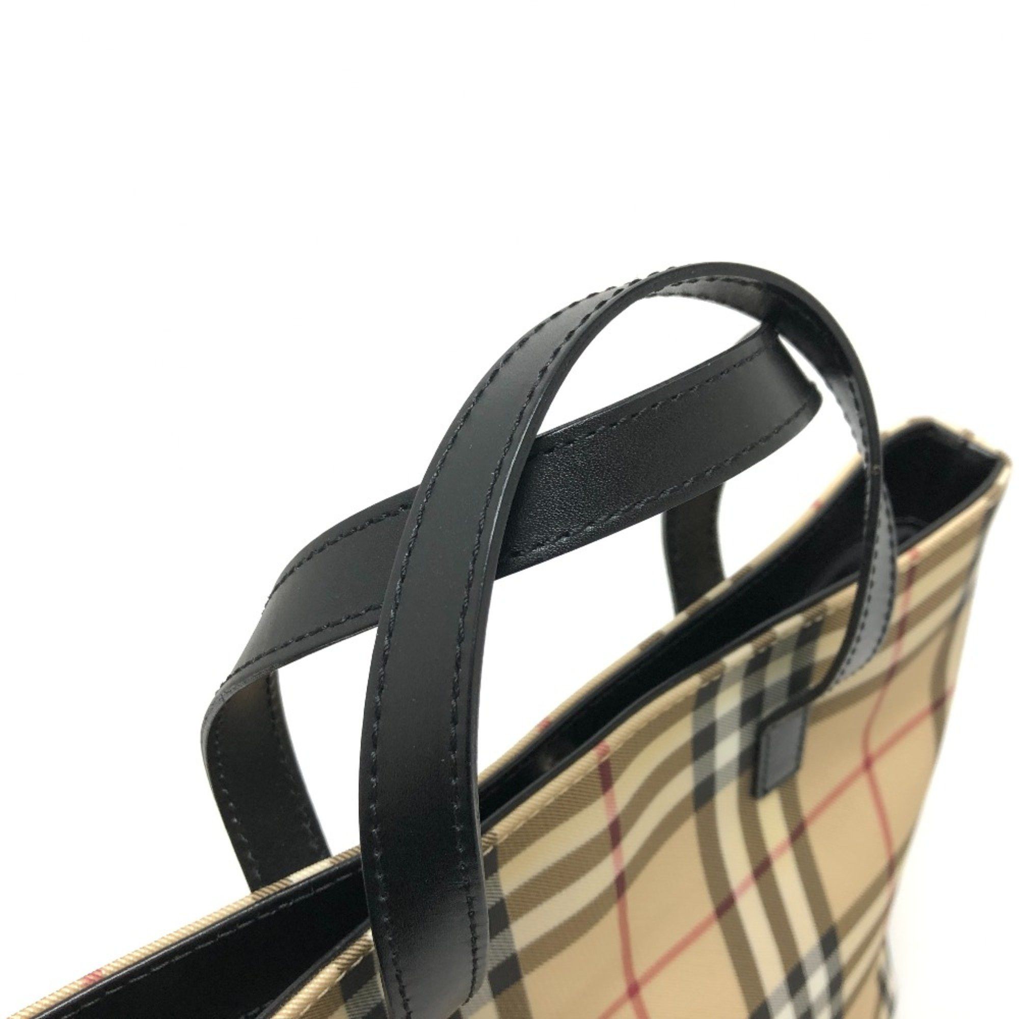 Burberry Burberry check Bag Hand Bag Beige Red/Black Size ONE SIZE - 8 Thumbnail