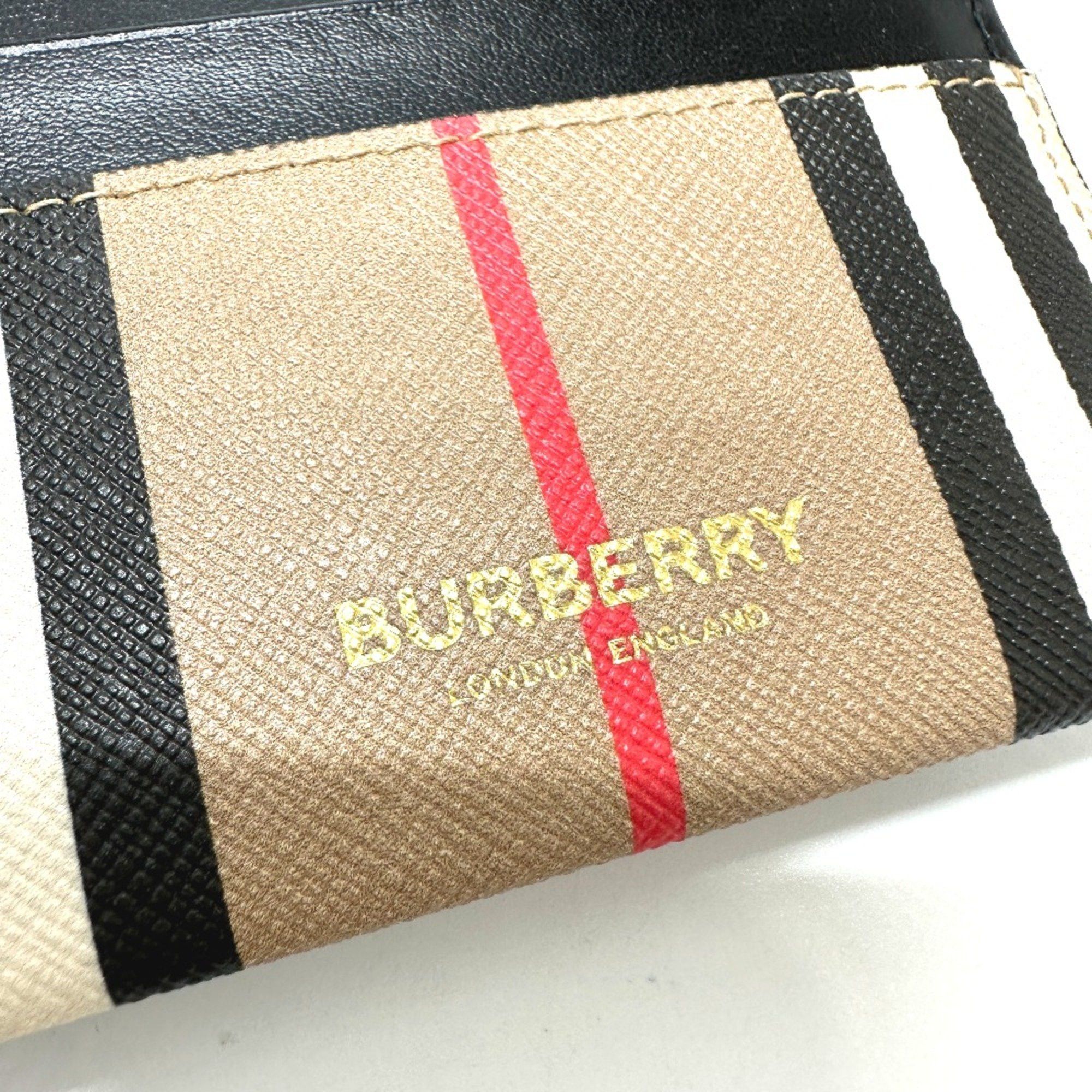 Burberry Burberry Business Card Holder Pass Case Card Case Beige Black Size ONE SIZE - 6 Thumbnail