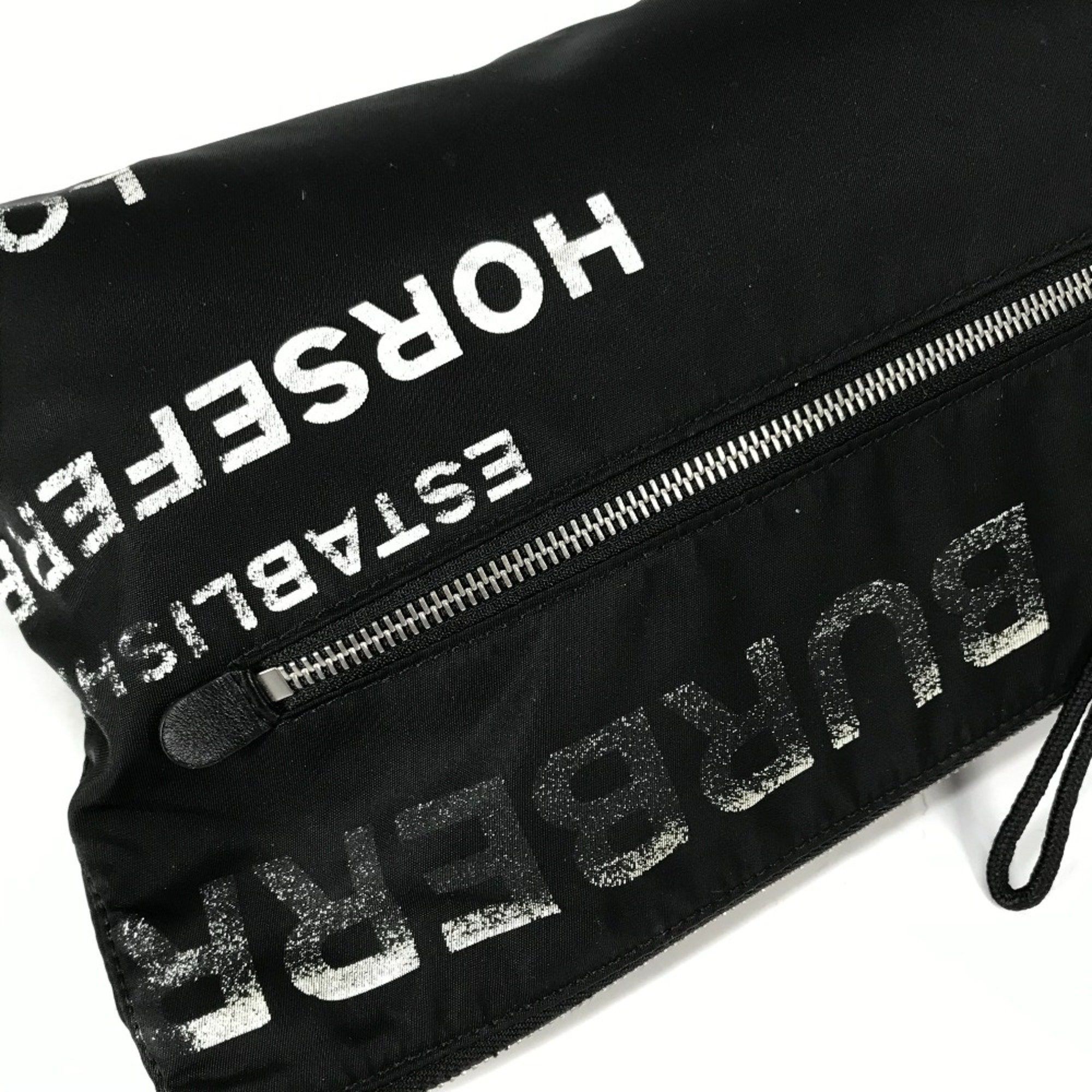 Burberry Burberry 8014756 bag pouch Clutch bag Black White Size ONE SIZE - 6 Thumbnail