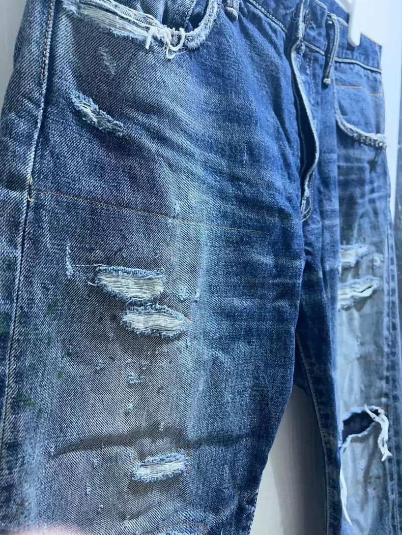 Visvim VISVIM 19SS SOCIAL SCULPTURE 01 slim DAMAGED-17 d17 w32 l30 