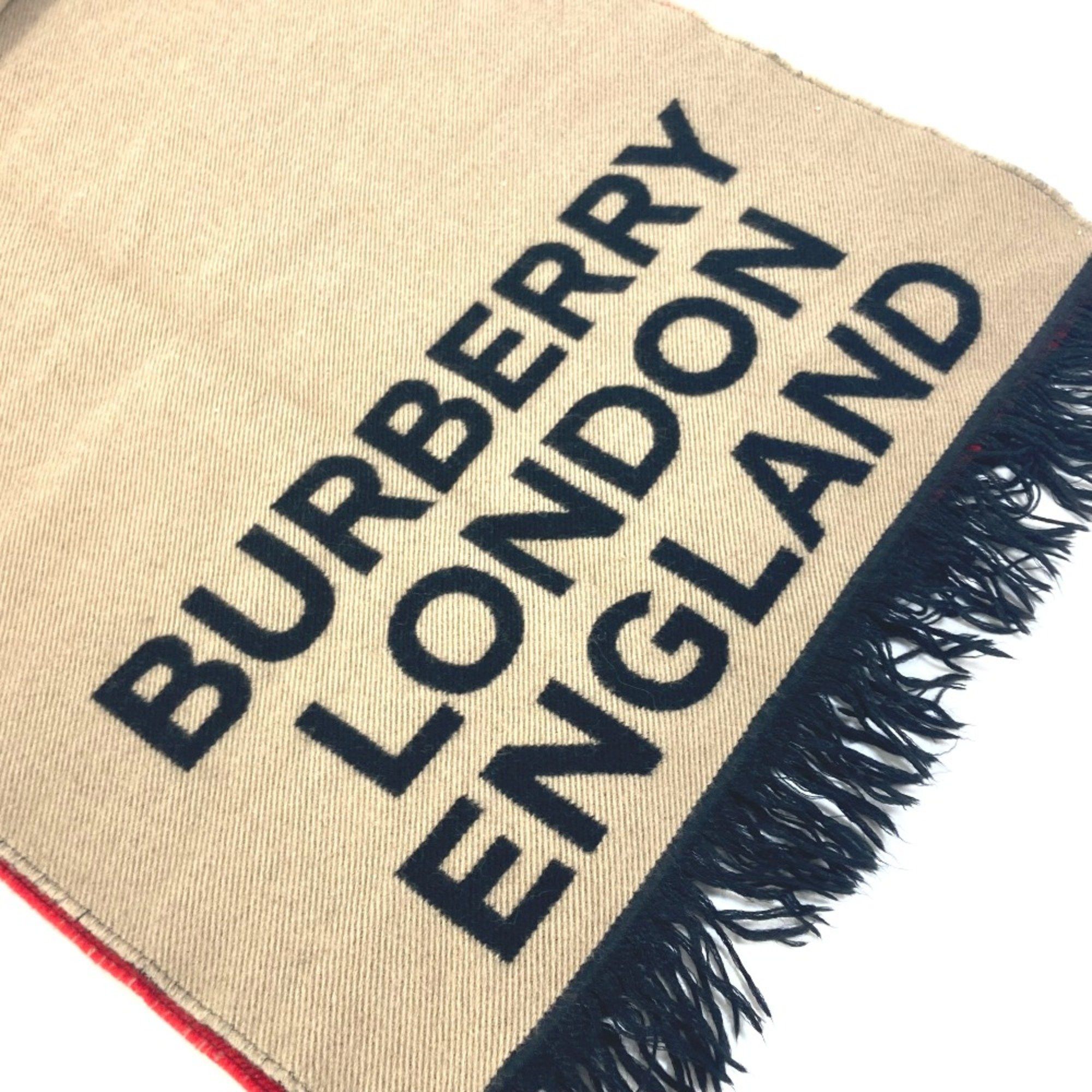 Burberry Burberry 8037534 fringe LOVE Scarf Brown Red Size ONE SIZE - 3 Thumbnail