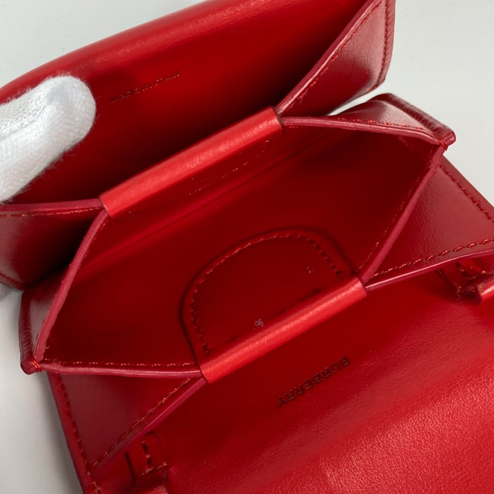 Burberry Burberry Wallet Compact Wallet Folded wallet Red Size ONE SIZE - 10 Thumbnail