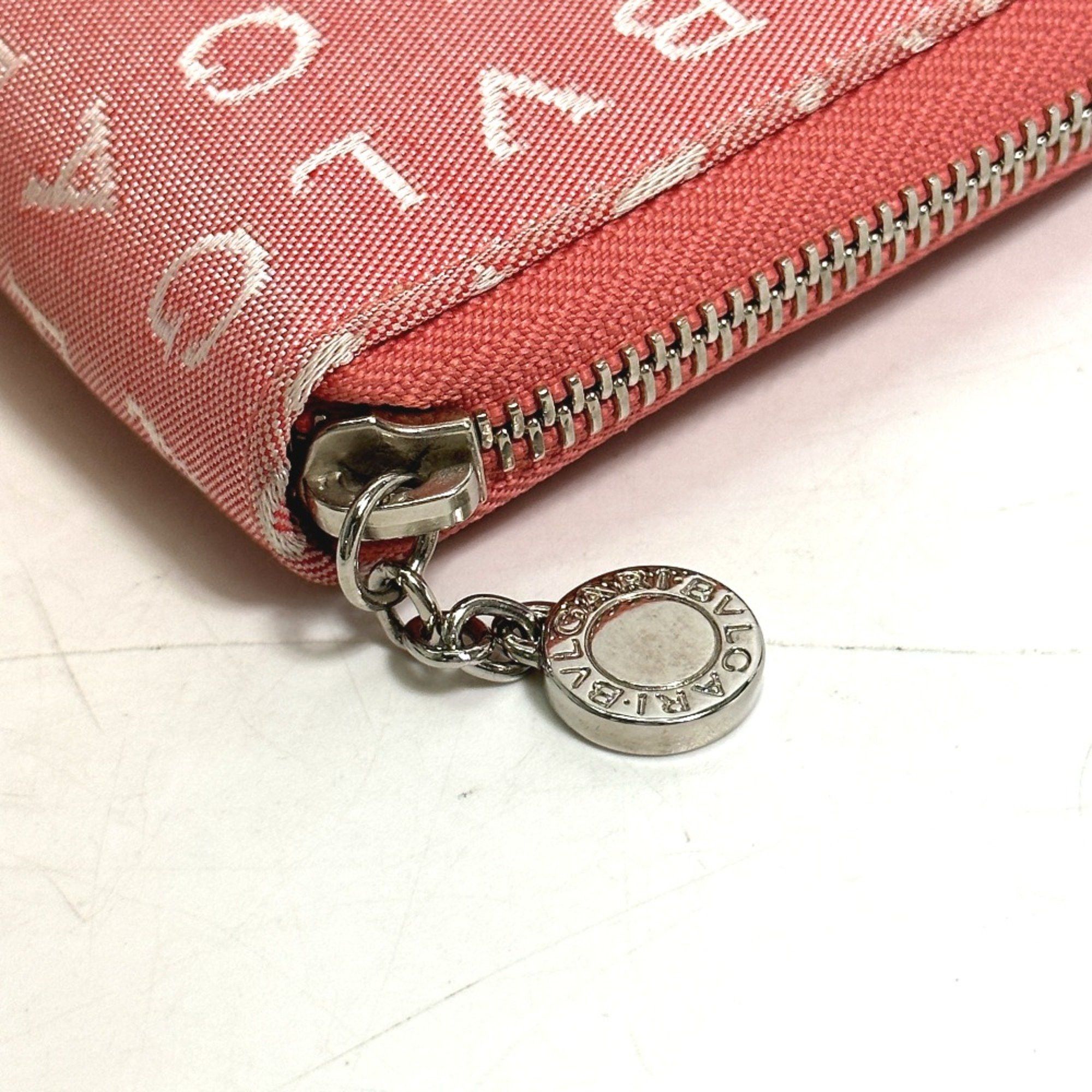 Bvlgari Bvlgari Logo mania Zip Around Folded wallet pink White Size ONE SIZE - 6 Thumbnail