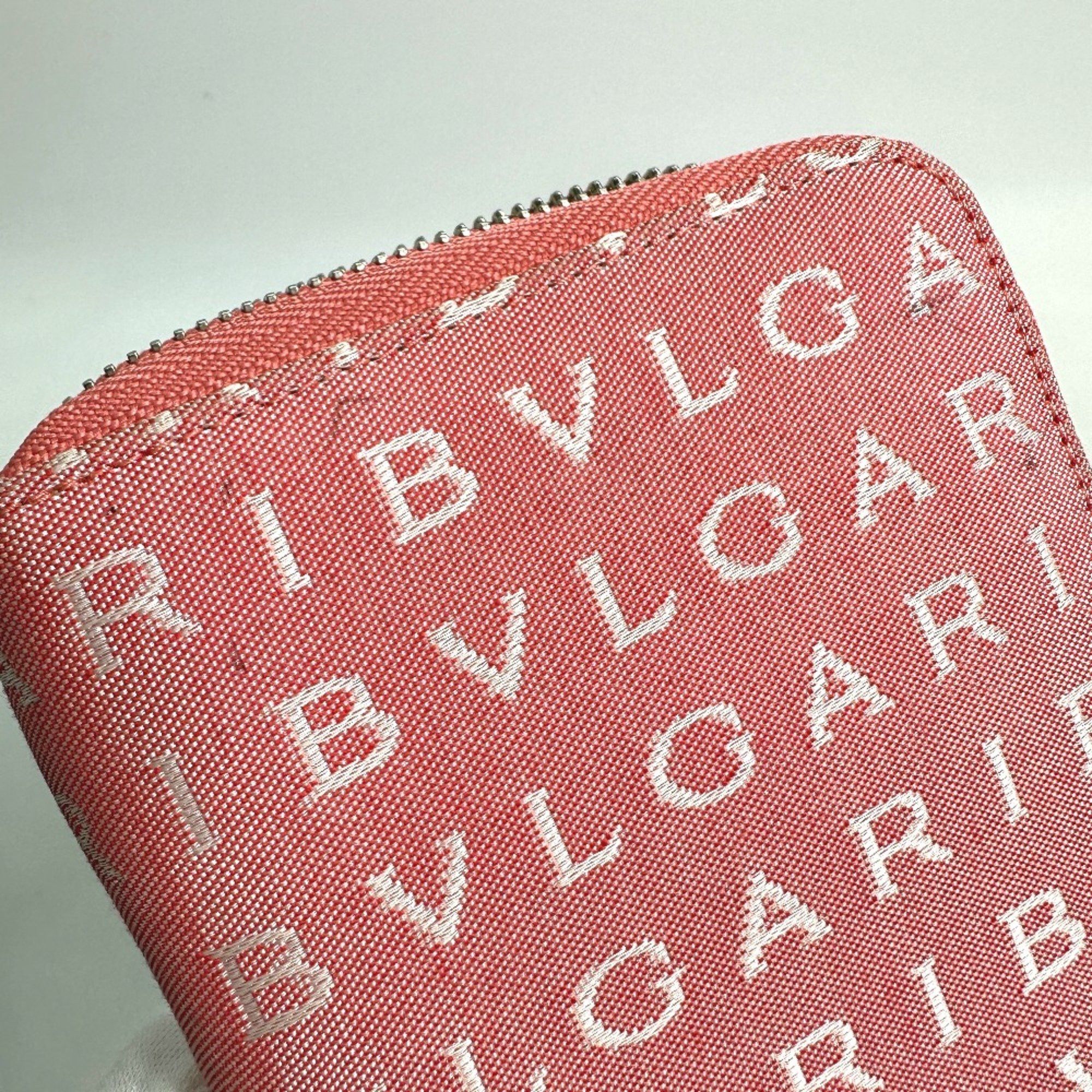 Bvlgari Bvlgari Logo mania Zip Around Folded wallet pink White Size ONE SIZE - 13 Thumbnail