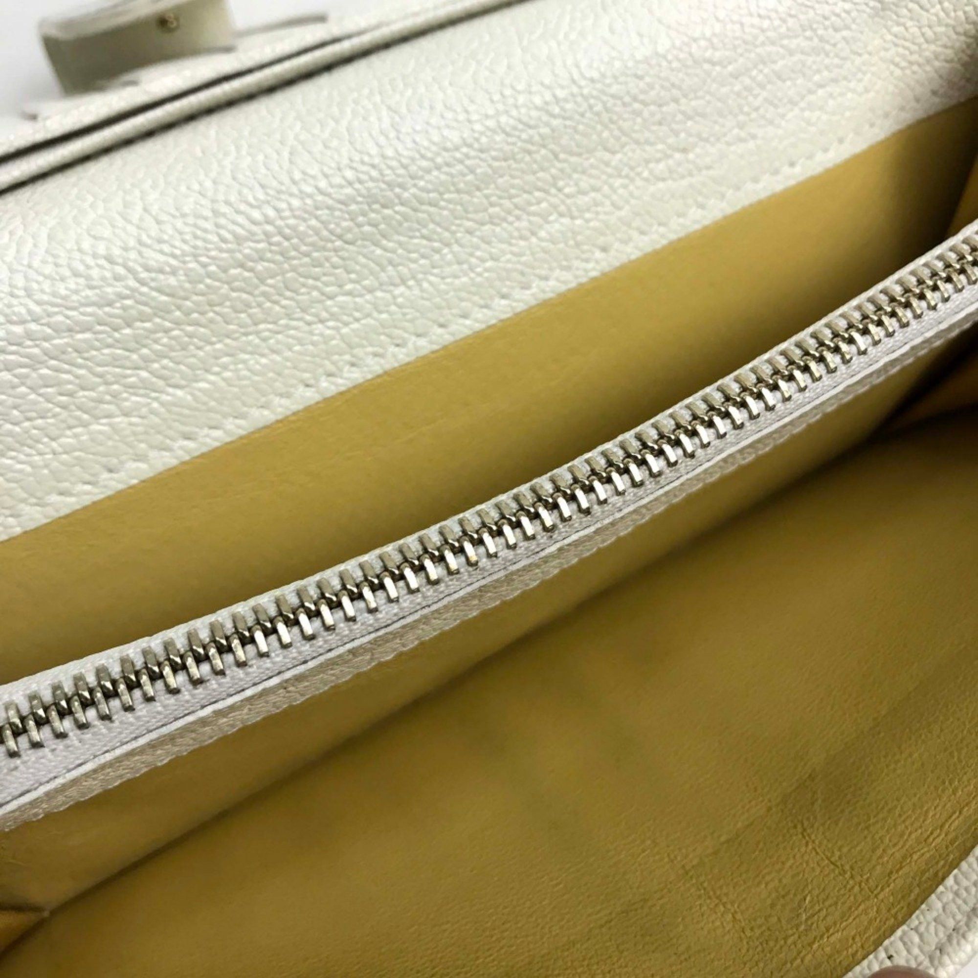 Bvlgari Bvlgari goat leather cowhide Double Snap long wallet tri-fold Long Wallet White Size ONE SIZE - 8 Thumbnail