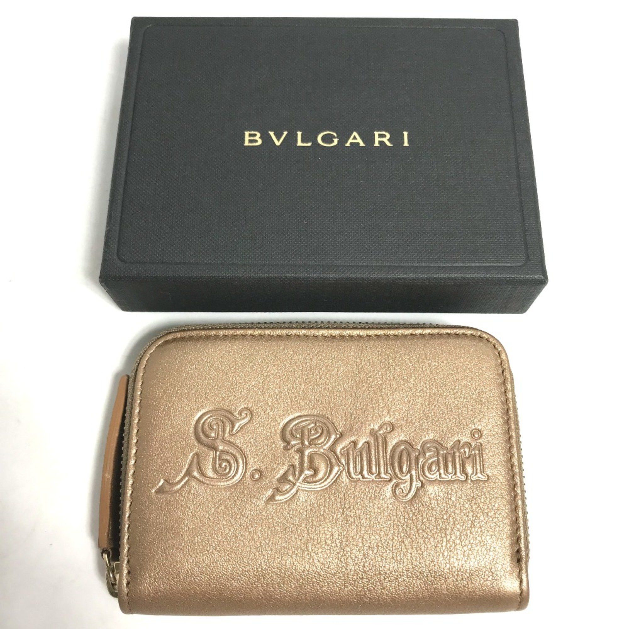 Bvlgari Bvlgari Coin Compartment Wallet coin purse Gold Size ONE SIZE - 8 Thumbnail